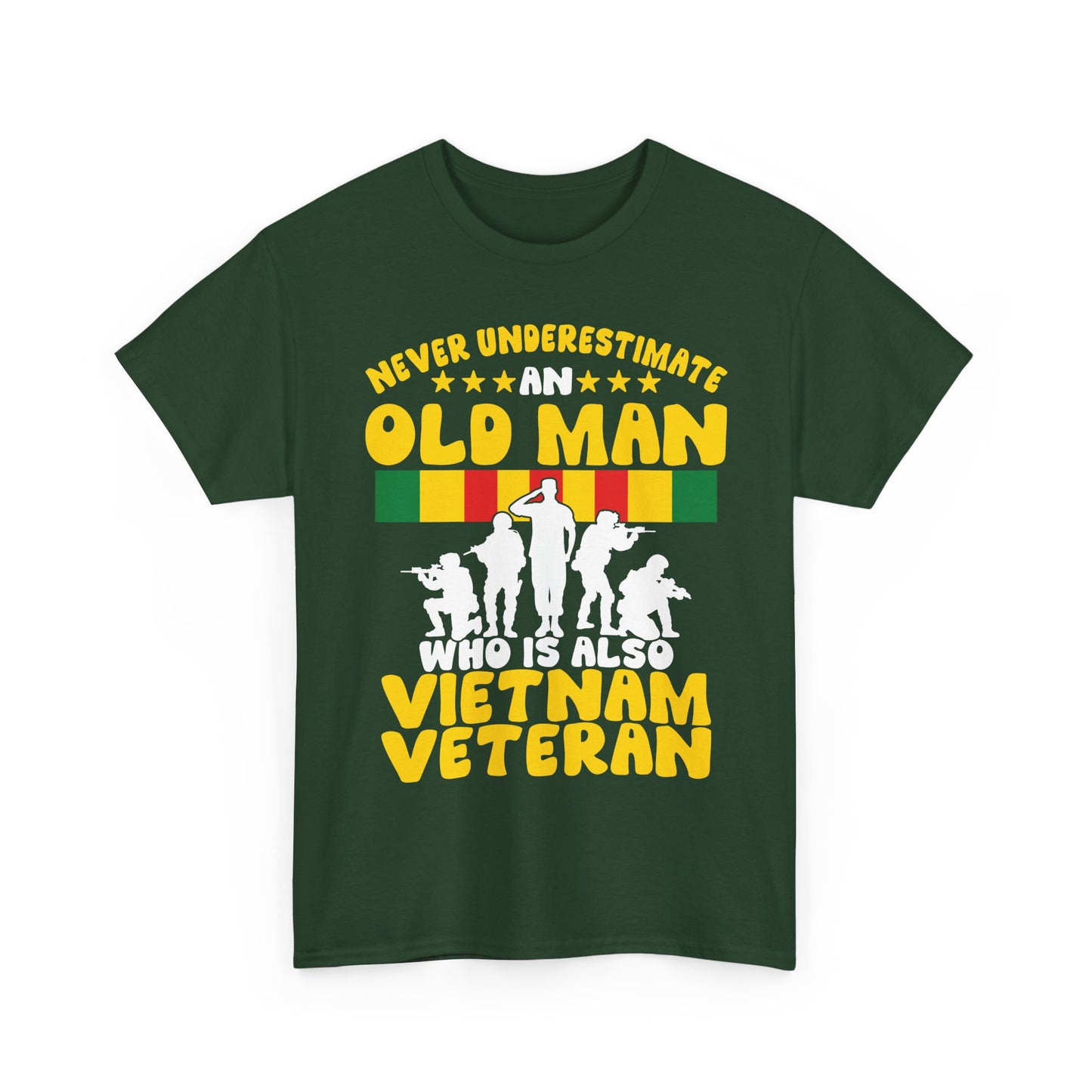 Veterans Day Shirt, Never Underestimate an Old Man Who Is Also Vietnam Veteran Shirt