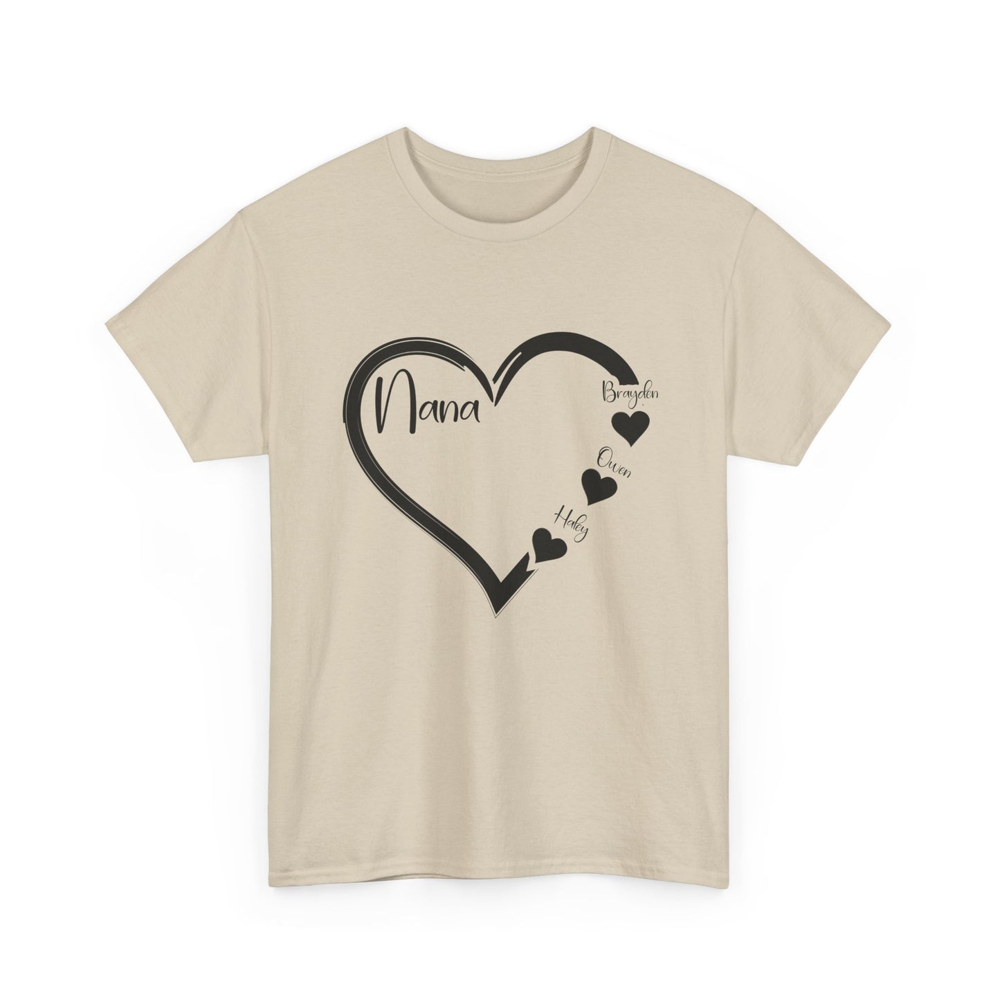 Nana Heart Shirt, Grandmother Mother's Day, Grandma Grandkids Gifts T-Shirt