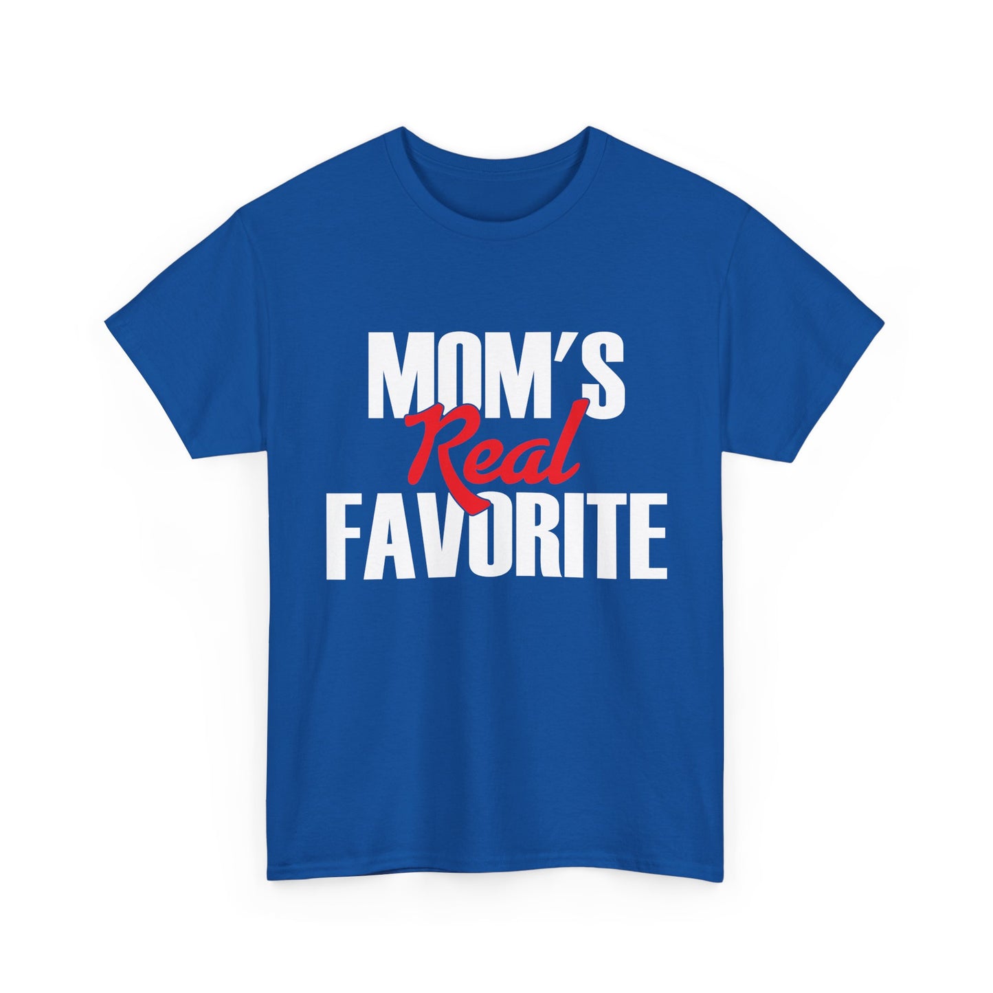 Mom's Real Favorite T-Shirt, Daughter Son Mother's Day Kids Gifts Shirt