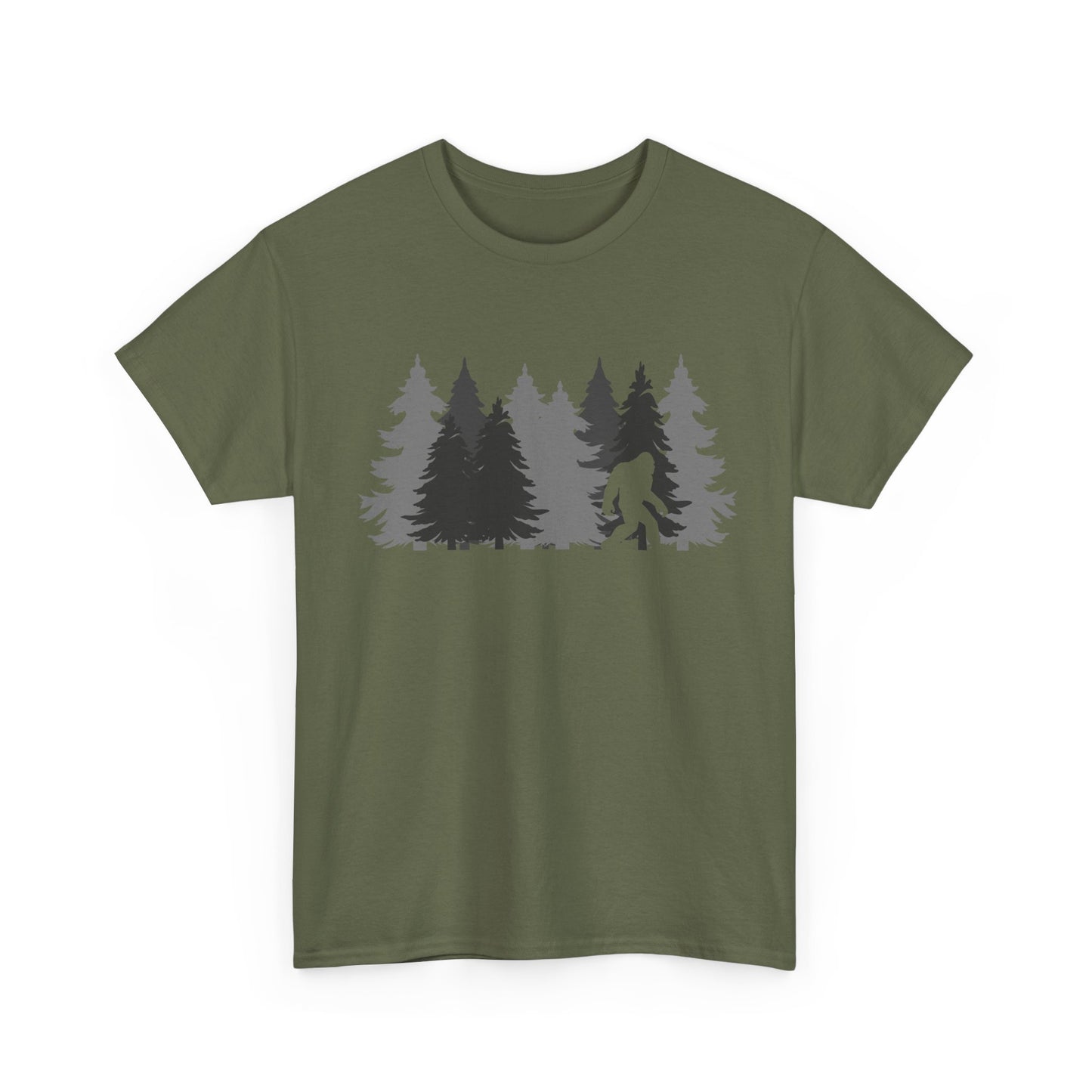 Bigfoot Shirt, Sasquatch Lovers, Bigfoot Pine Trees Women Men Gifts Shirt