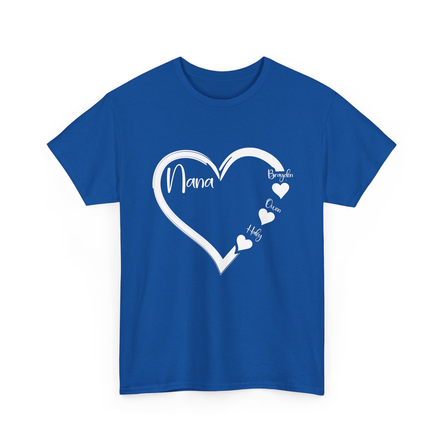 Nana Shirt, Heart Grandmother Mother's Day, Grandma Grandkids Gifts T-Shirt
