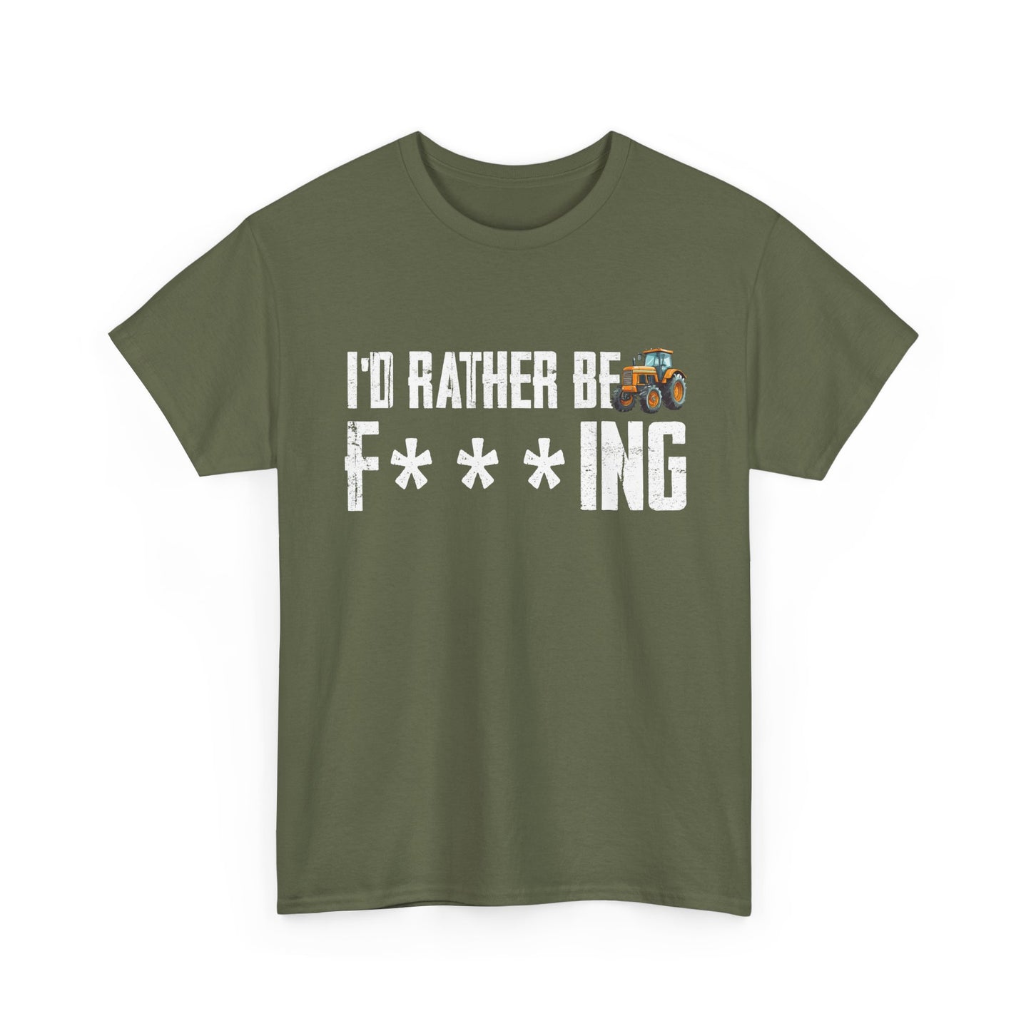 Farming Shirt, I'd Rather Be Farming, Farmer Farm Lovers Tractor Gifts T-Shirt