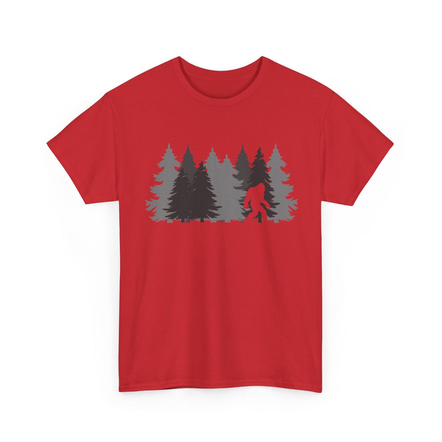 Bigfoot Shirt, Sasquatch Lovers, Bigfoot Pine Trees Women Men Gifts Shirt