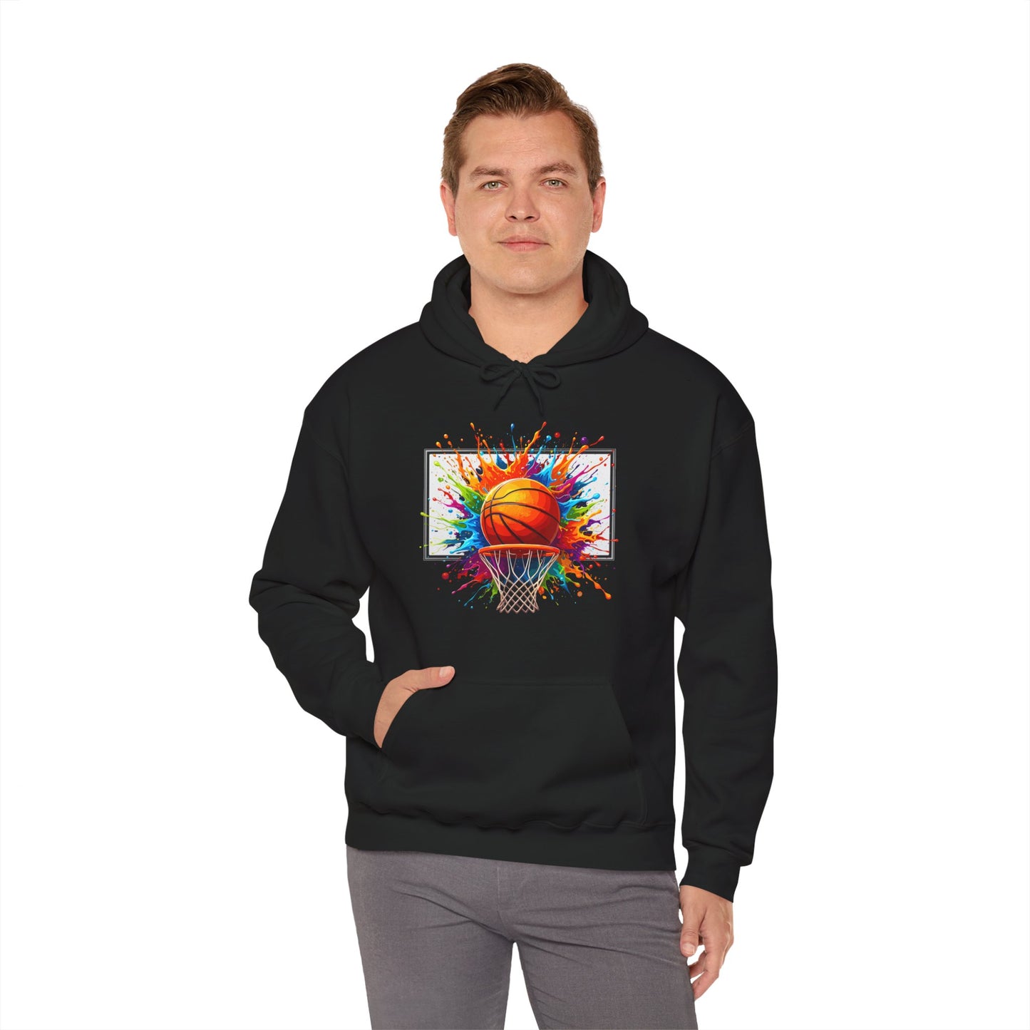 Basketball Hoodie, Basketball Player, Basketball Sports Lovers, Basketball Colorful Hoodie