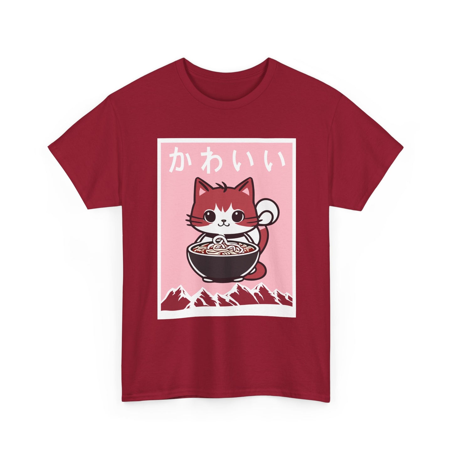 Anime Cat Shirt, Kawaii Cat Lovers Gifts, Japanese Art Woodblock Kitten T-Shirt
