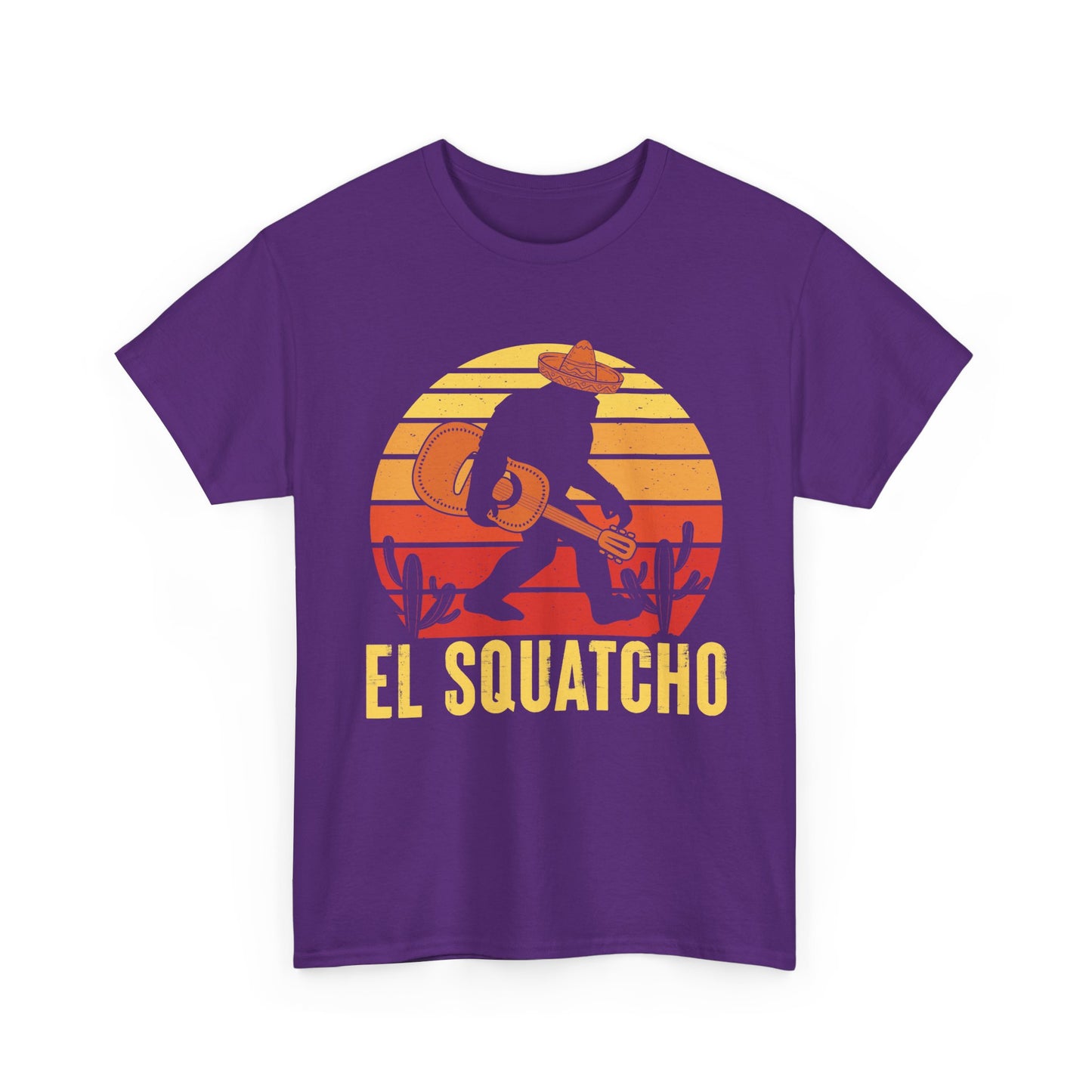 Bigfoot Shirt, El Squatcho, Sasquatch Lovers Gifts, Bigfoot Guitar Funny T-Shirt