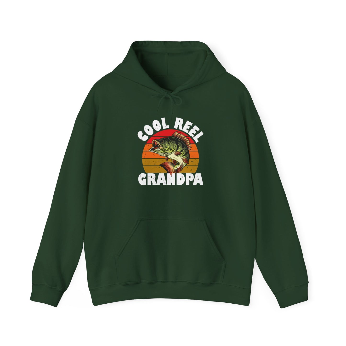 Fishing Hoodie, Cool Reel Grandpa, Fisherman Grandpa, Fishing Season Lovers Gift Hoodie