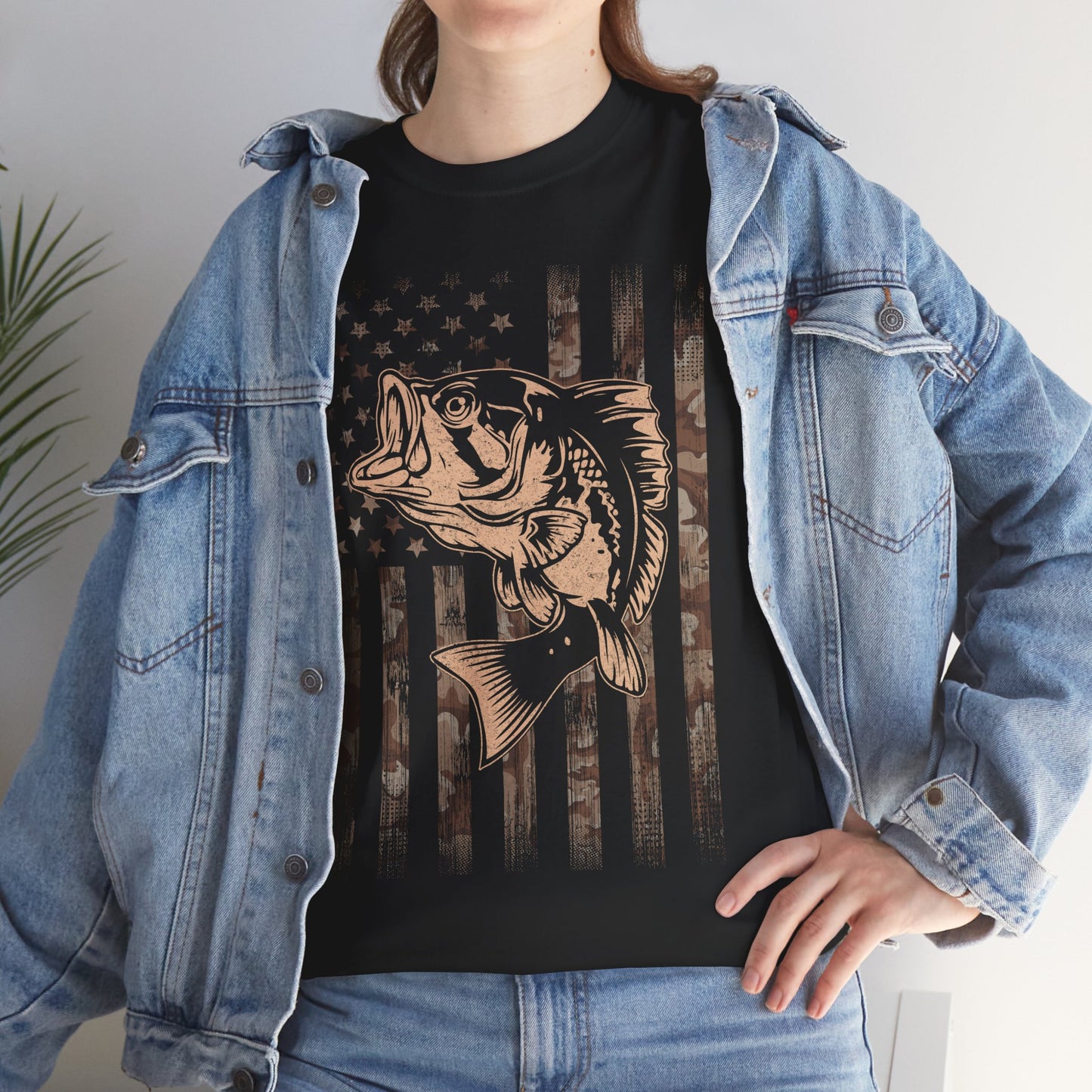 Fishing Camo American Flag Shirt, Fishing Lovers Gifts, Fisherman Fishing Season T-Shirt