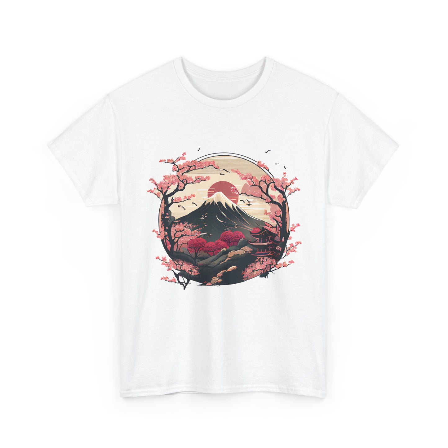 Japanese Art Shirt, Cherry Blossoms, Japanese Culture Lovers Women Men T-Shirt