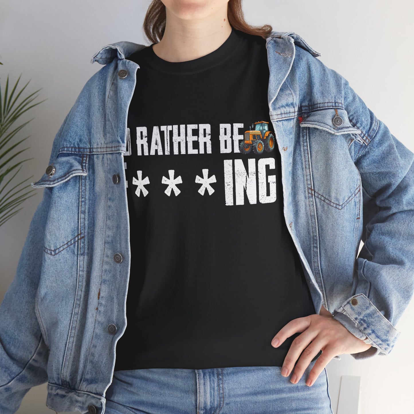 Farming Shirt, I'd Rather Be Farming, Farmer Farm Lovers Tractor Gifts T-Shirt