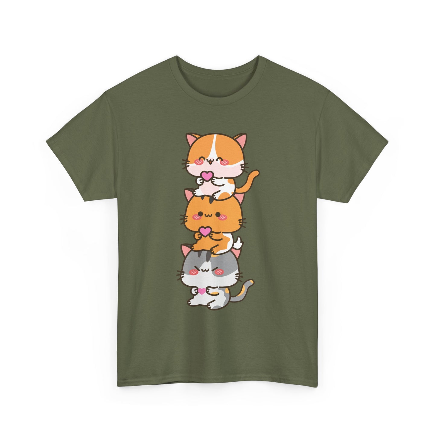 Kawaii Cat Shirt, Kitty Lovers Gift, Kitten Anime Cats Lovers Funny T-Shirt
