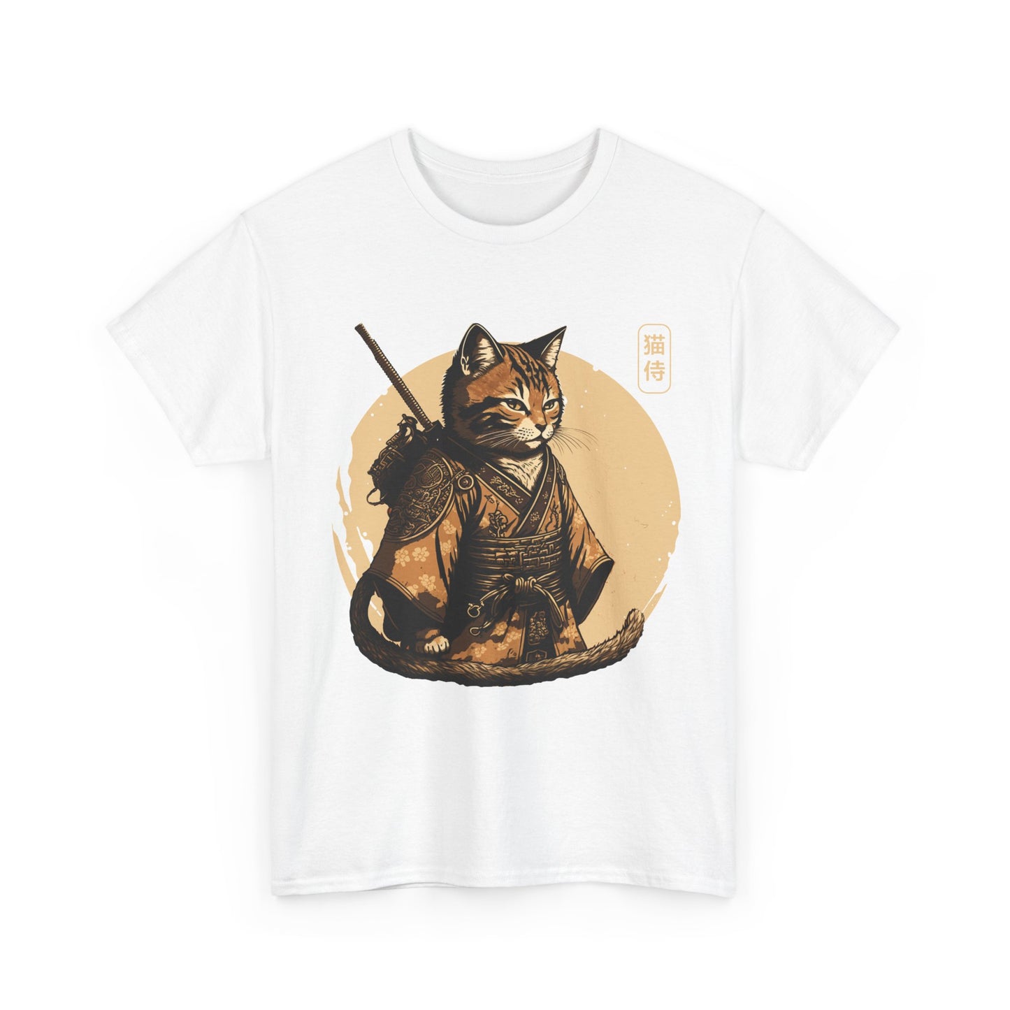Ninja Cat Shirt, Japanese Samurai Cat, Japanese Culture Lovers Gifts Women Men T-Shirt