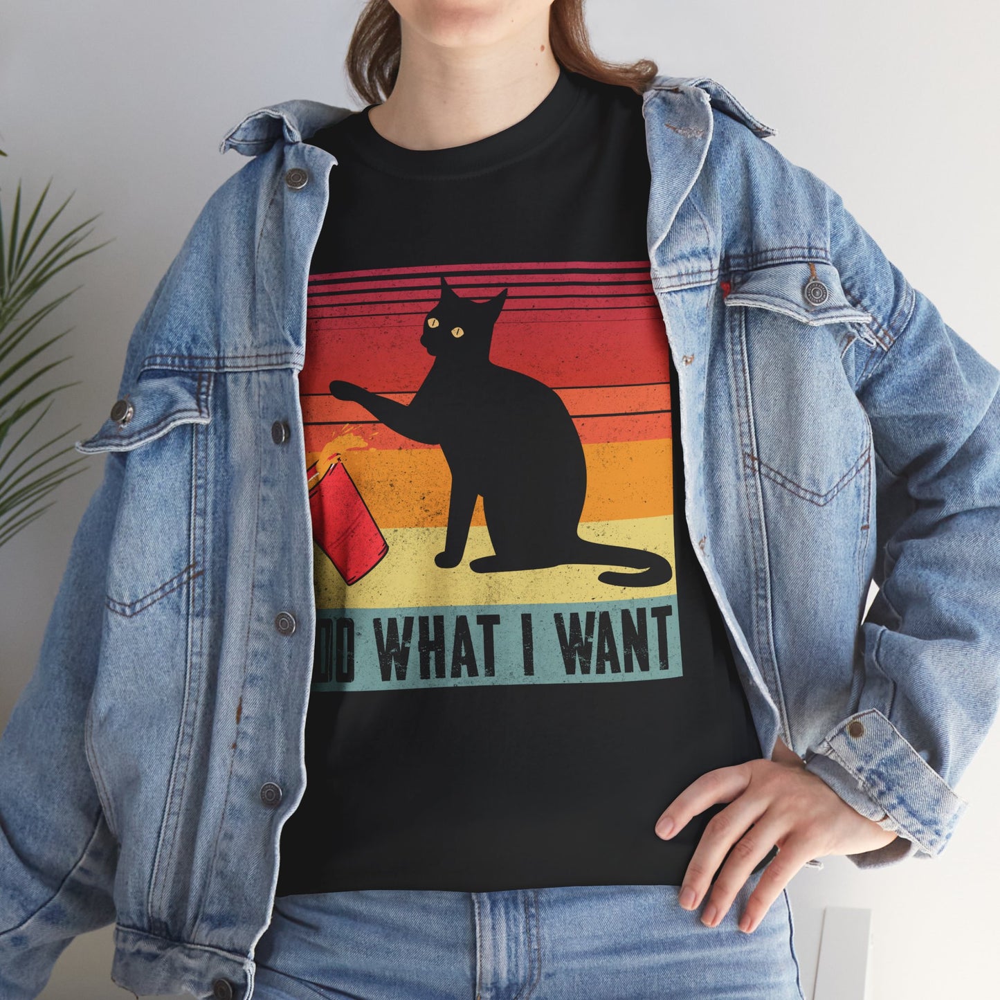 Cat Funny T-Shirt, I Do What I Want Cat, Cats Owner Lovers Women Men Shirt