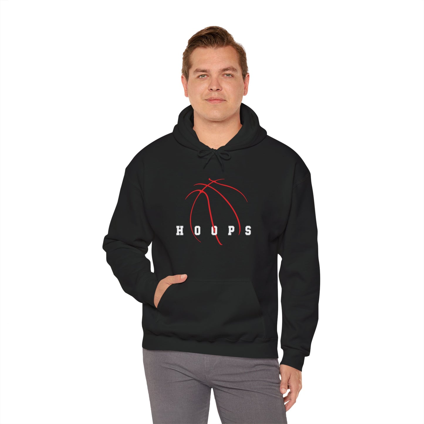 Hoops Basketball Hoodie, Basketball Player, Sports Basketball Fans Women Men Hoodie