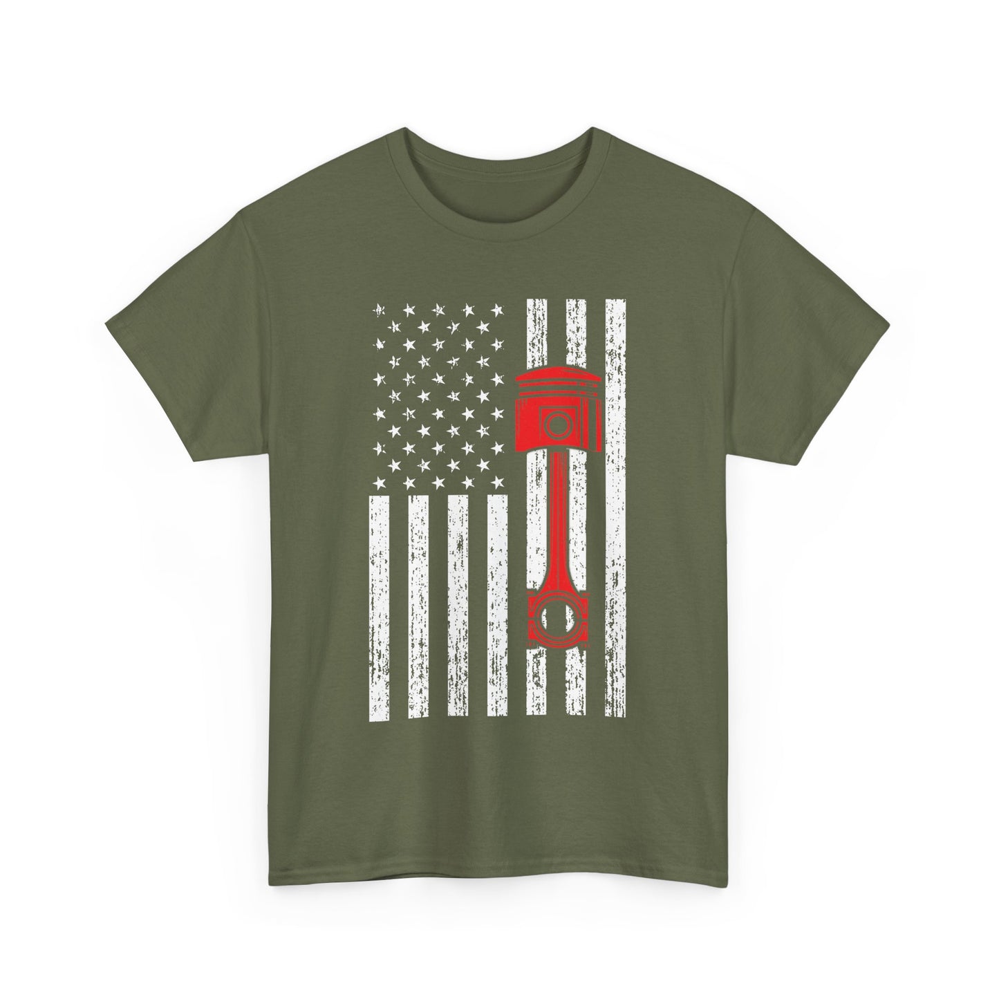 Car Shirt, American Flag Car, Cars Lovers Racing Racer Men Dad Shirt