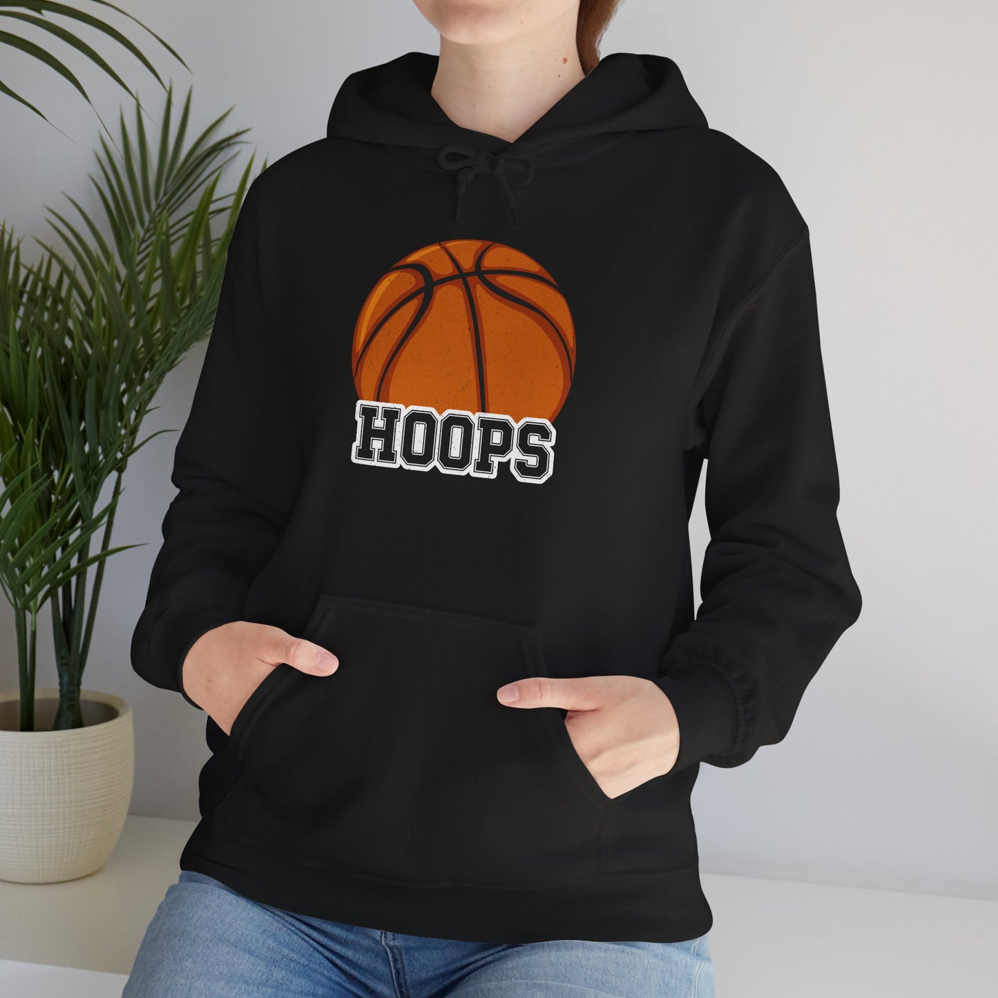 Hoops Basketball Hoodie, Basketball Lovers Sport, Basketball Player Women Men Hoodie