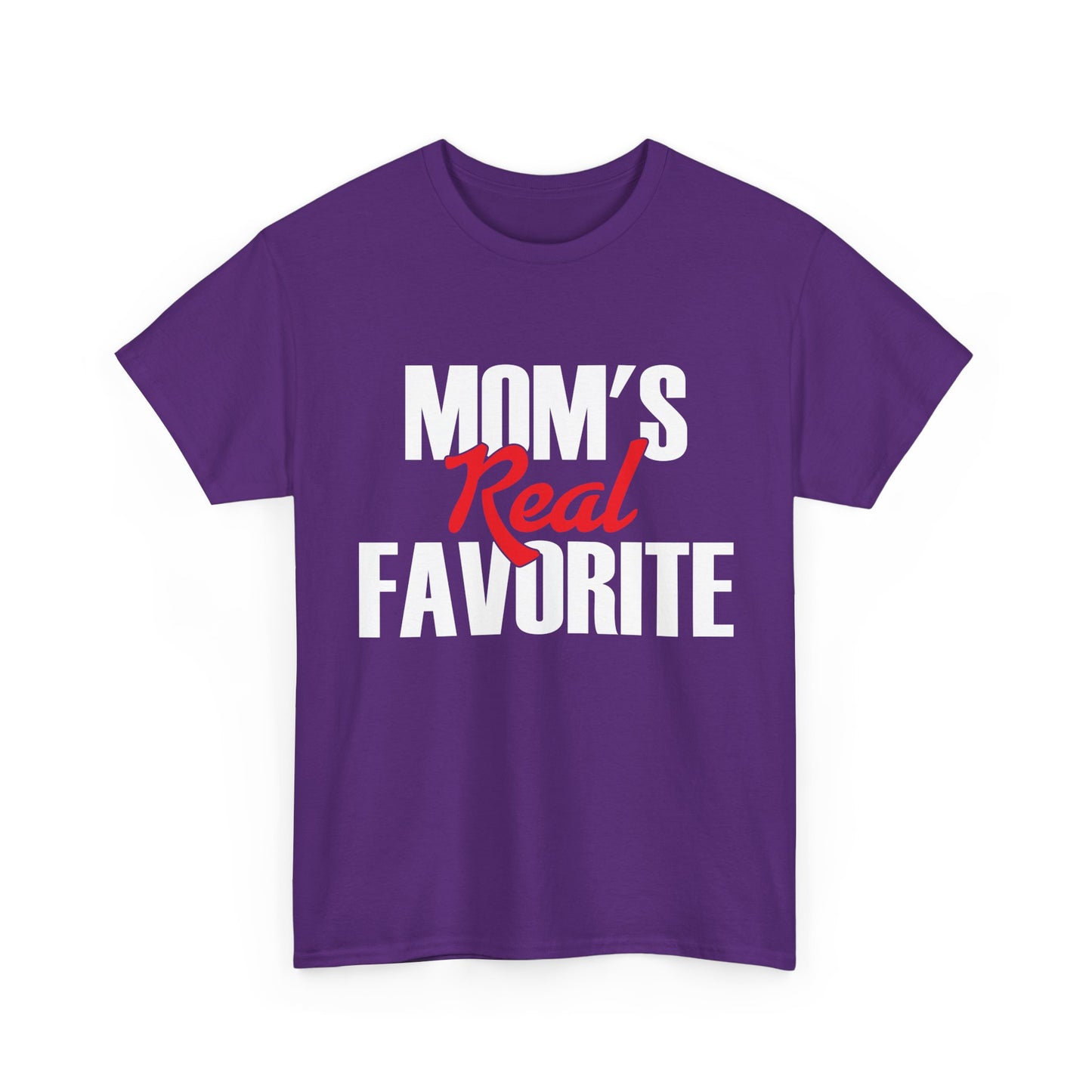 Mom's Real Favorite T-Shirt, Daughter Son Mother's Day Kids Gifts Shirt