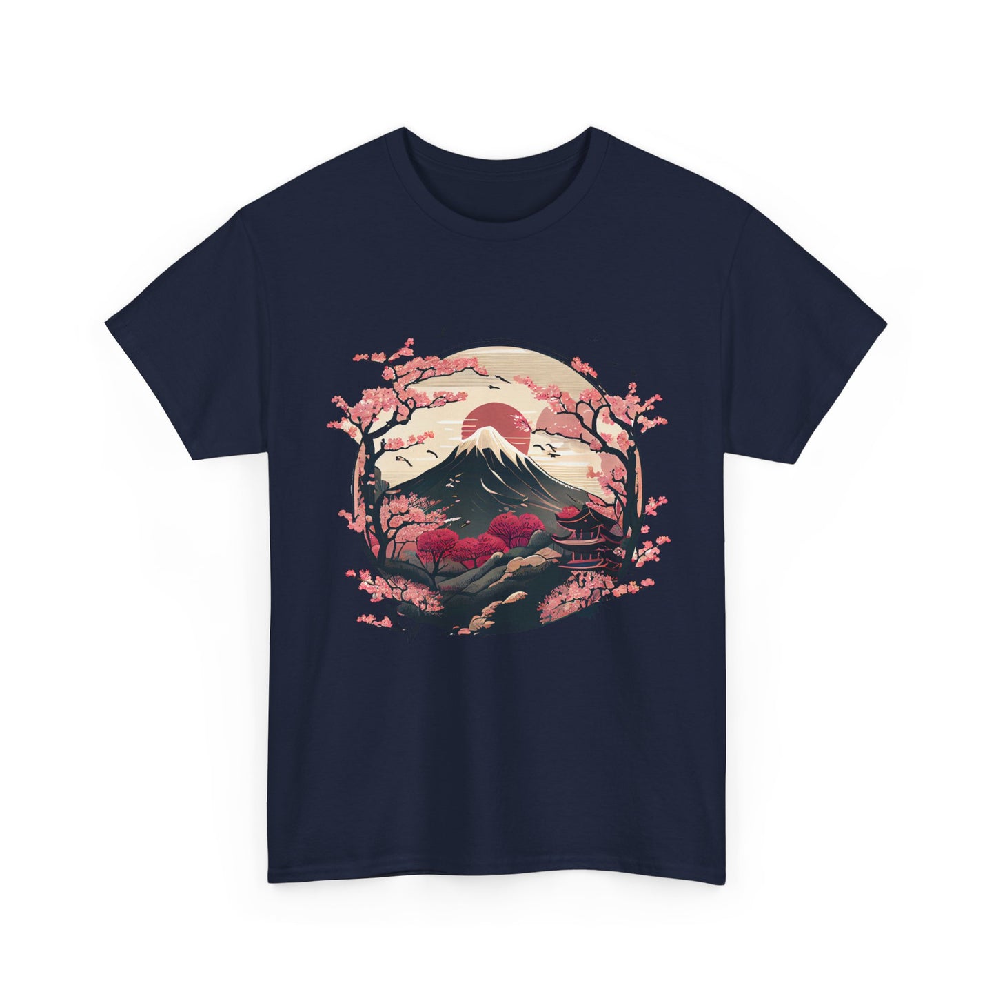Japanese Art Shirt, Cherry Blossoms, Japanese Culture Lovers Women Men T-Shirt