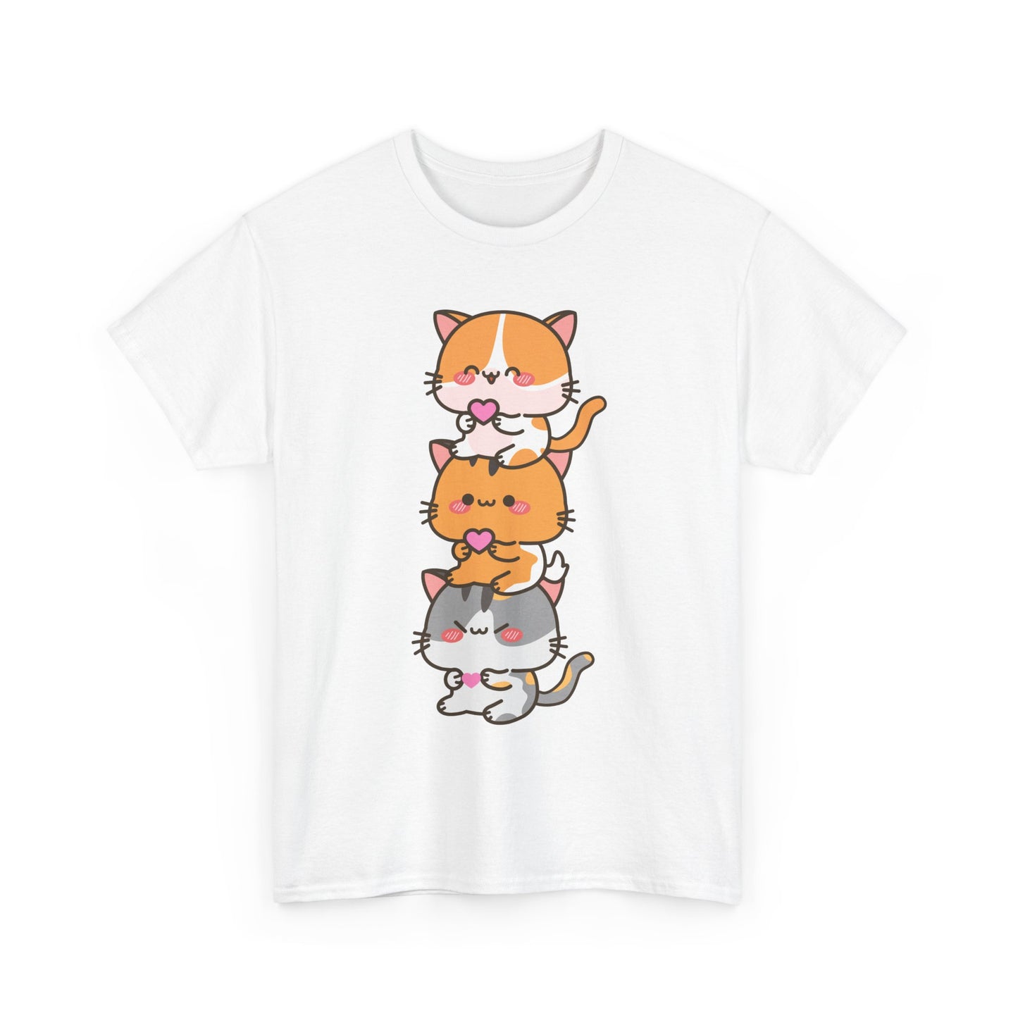 Kawaii Cat Shirt, Kitty Lovers Gift, Kitten Anime Cats Lovers Funny T-Shirt