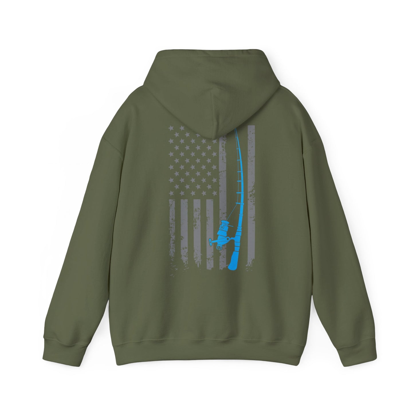 American Flag Fishing Hoodie, Fishing Rod, Fisherman Fishing Season Lovers Hoodie