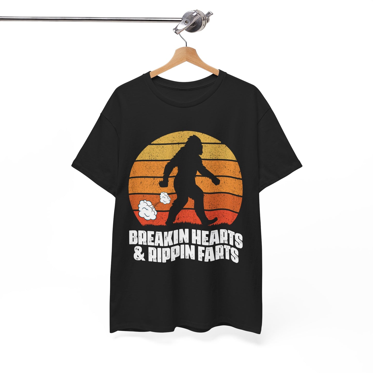 Bigfoot Shirt, Breakin Hearts & Rippin Farts, Sasquatch Believers Bigfoot Funny Shirt