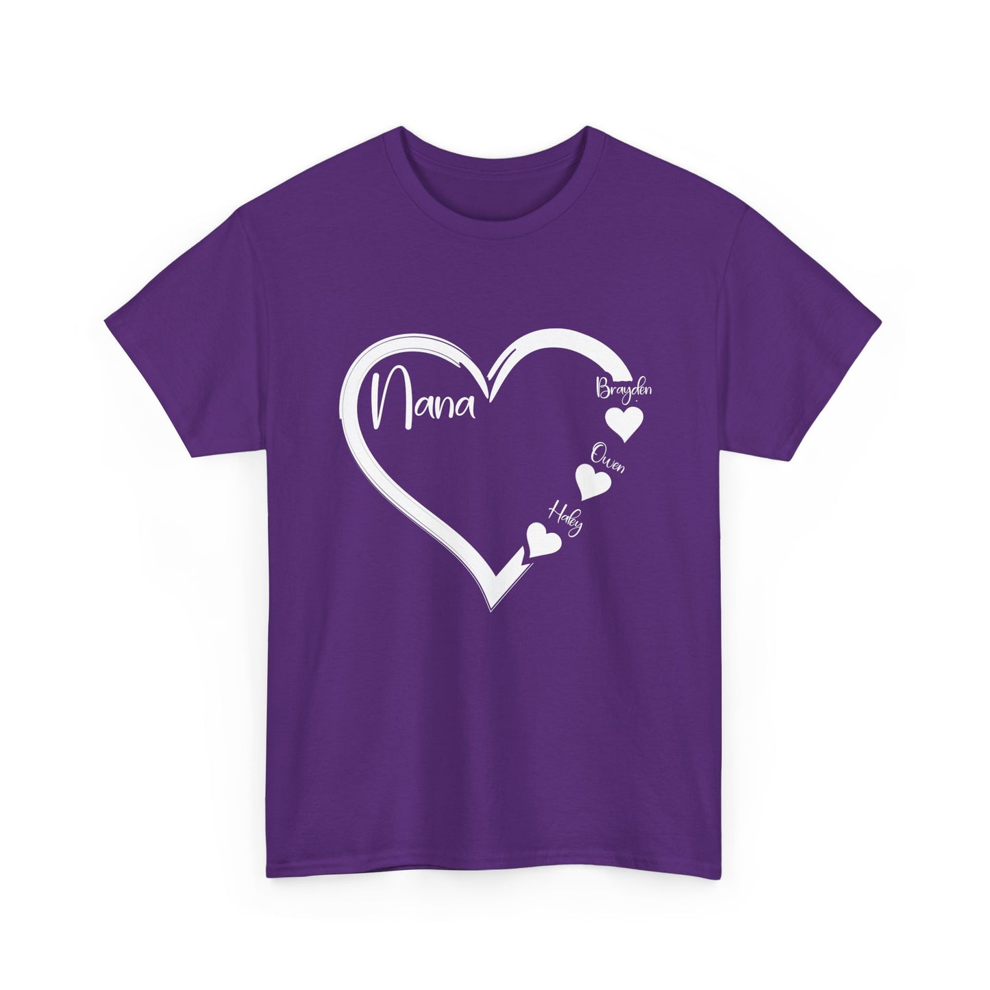 Nana Shirt, Heart Grandmother Mother's Day, Grandma Grandkids Gifts T-Shirt