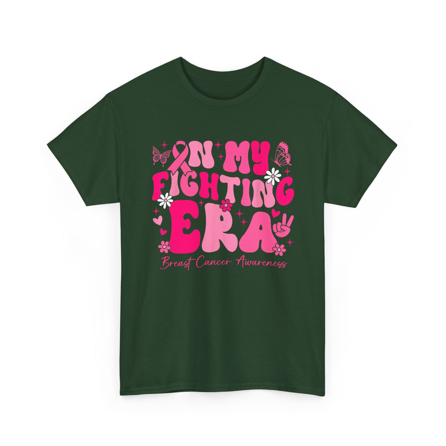 Breast Cancer Awareness T-Shirt, In My Fighting Era, Breast Cancer Awareness Women Men T-Shirt