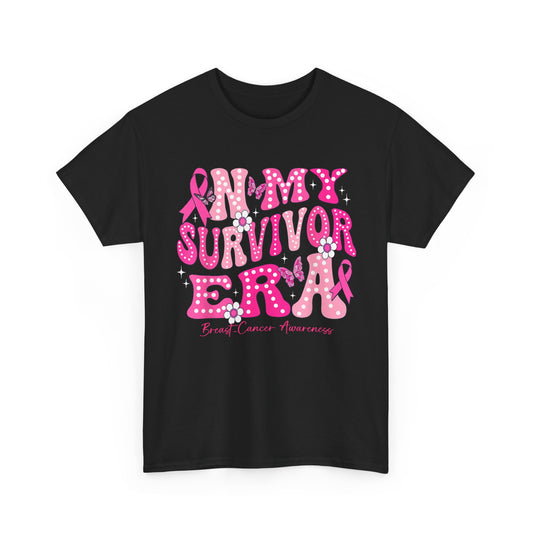 Breast Cancer Awareness Shirt, In My Survivor Era, Breast Cancer Warriors Pink Ribbon Shirt