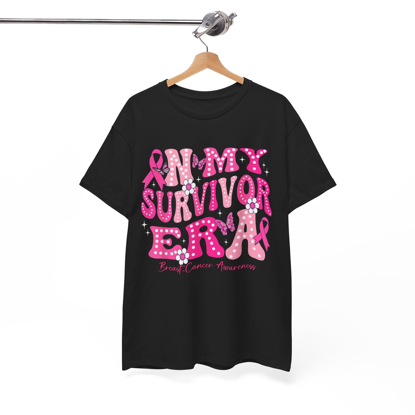Breast Cancer Awareness Shirt, In My Survivor Era, Breast Cancer Warriors Pink Ribbon Shirt