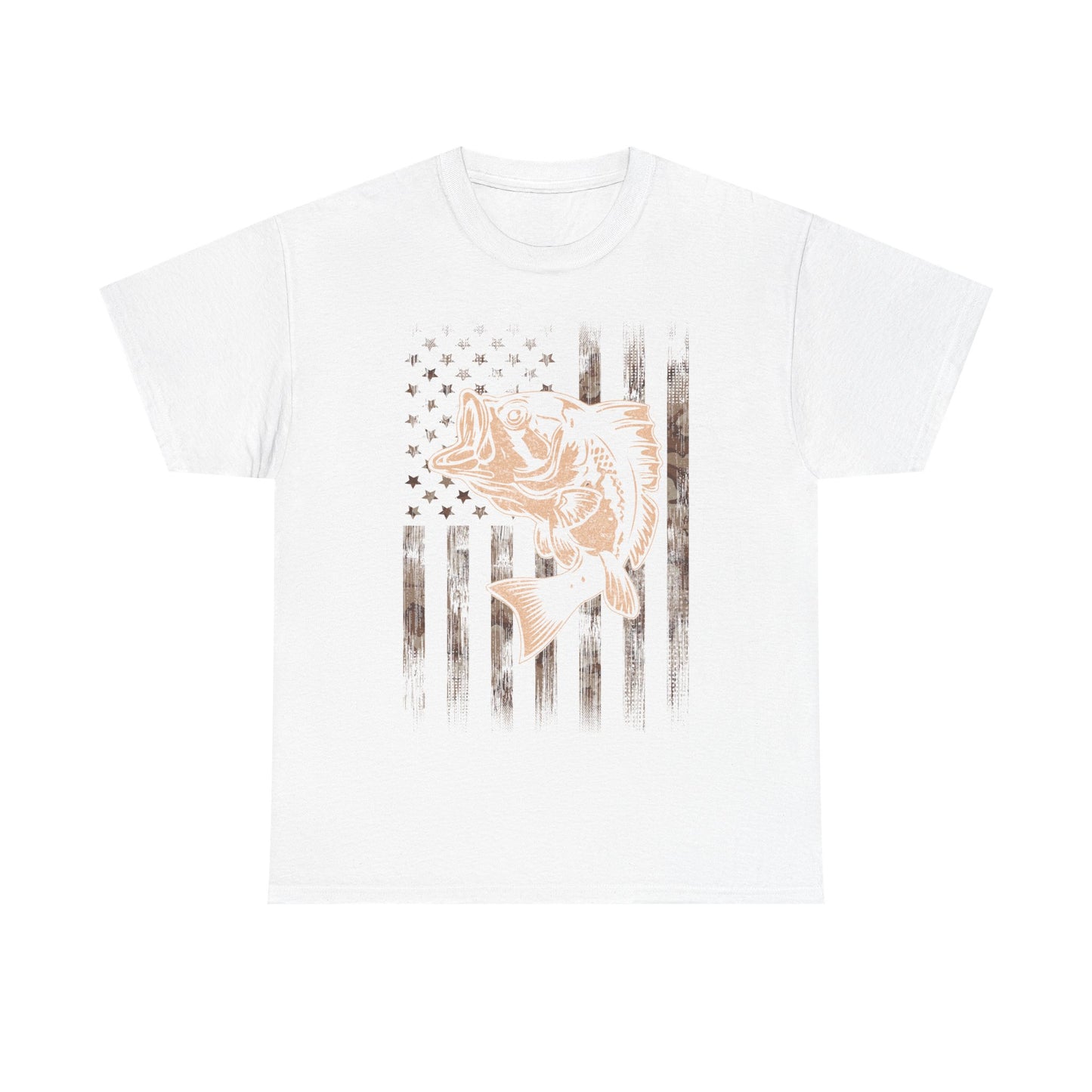 Fishing Camo American Flag Shirt, Fishing Lovers Gifts, Fisherman Fishing Season T-Shirt