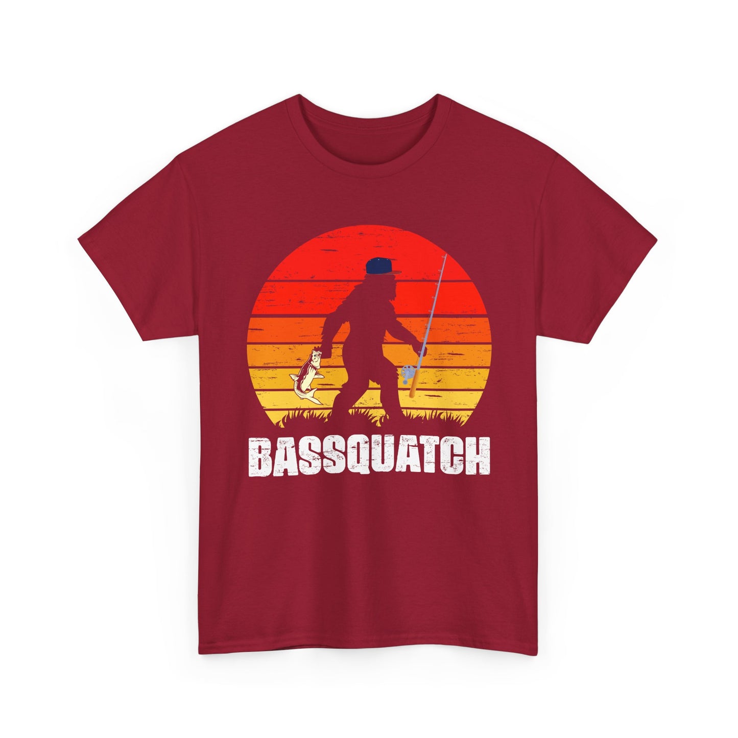 Bigfoot Fishing Shirt, Bassquatch Sasquatch Fishing, Fishing Bigfoot Lovers T-Shirt