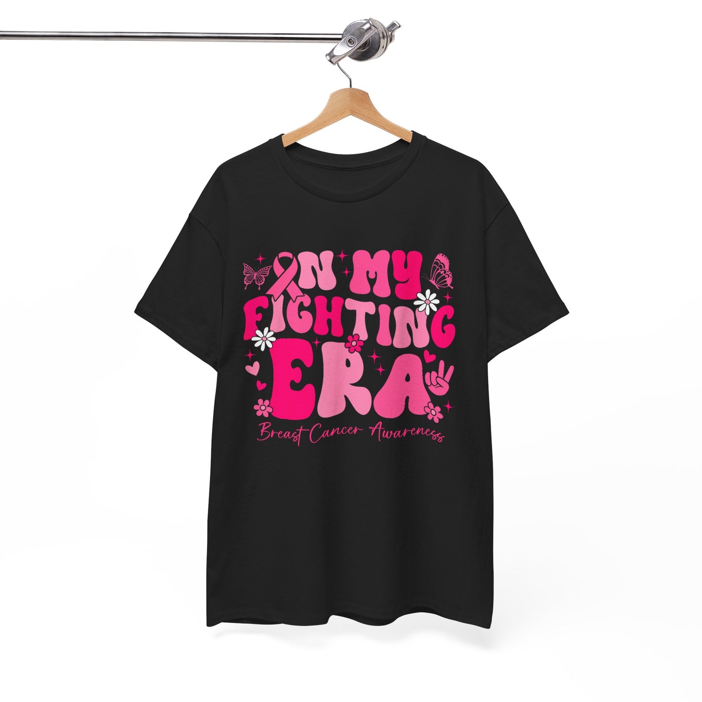 Breast Cancer Awareness T-Shirt, In My Fighting Era, Breast Cancer Awareness Women Men T-Shirt