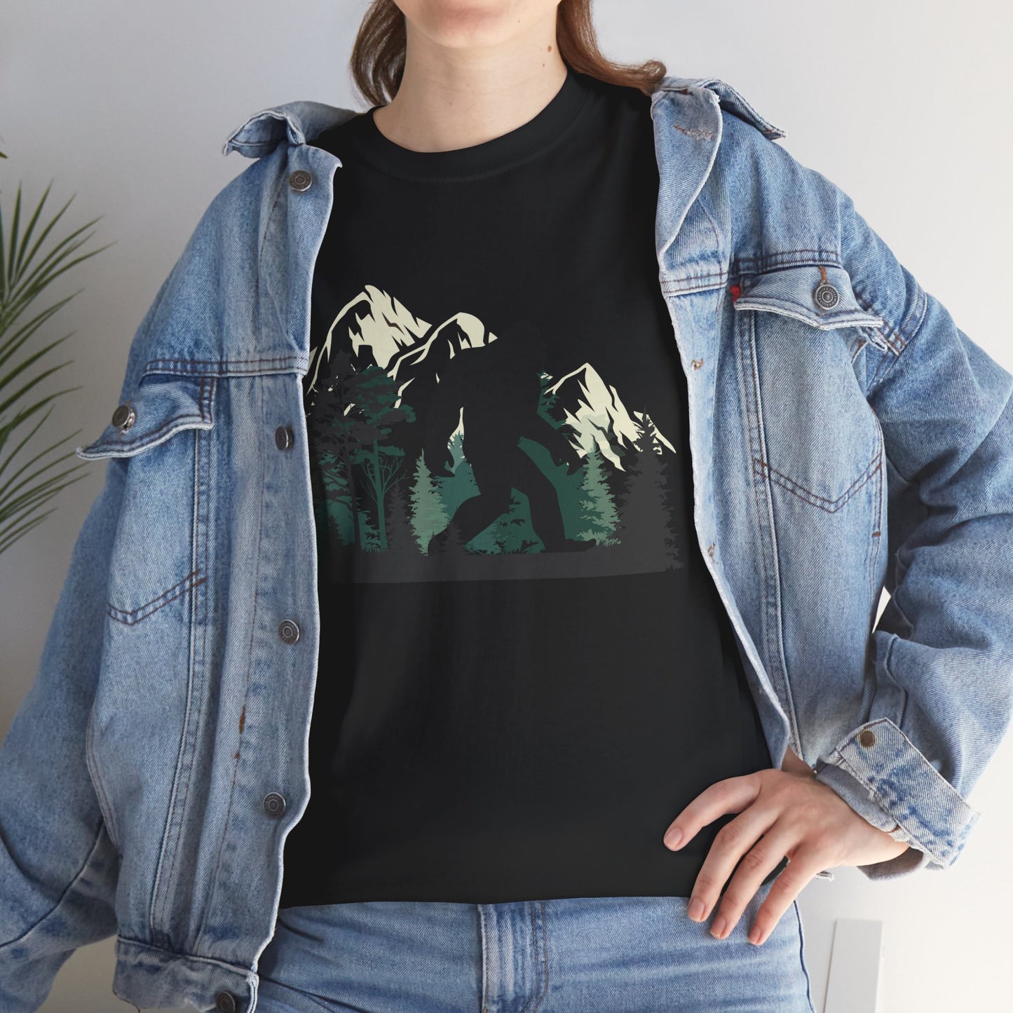 Bigfoot Forest Shirt, Mountain Bigfoot Lovers, Sasquatch Believers Women Men Gifts Shirt