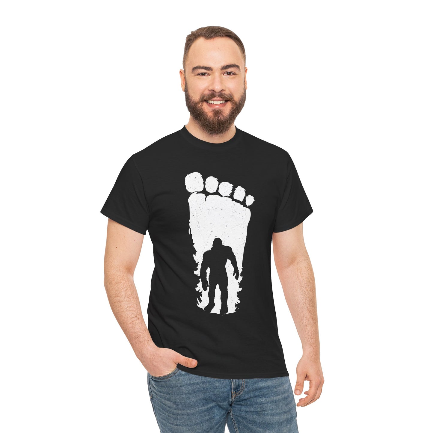 Bigfoot Shirt, Bigfoot Footprint, Sasquatch Lovers Gifts, Bigfoot Believers T-Shirt