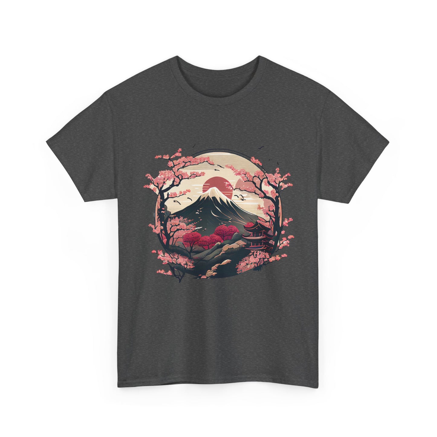 Japanese Art Shirt, Cherry Blossoms, Japanese Culture Lovers Women Men T-Shirt