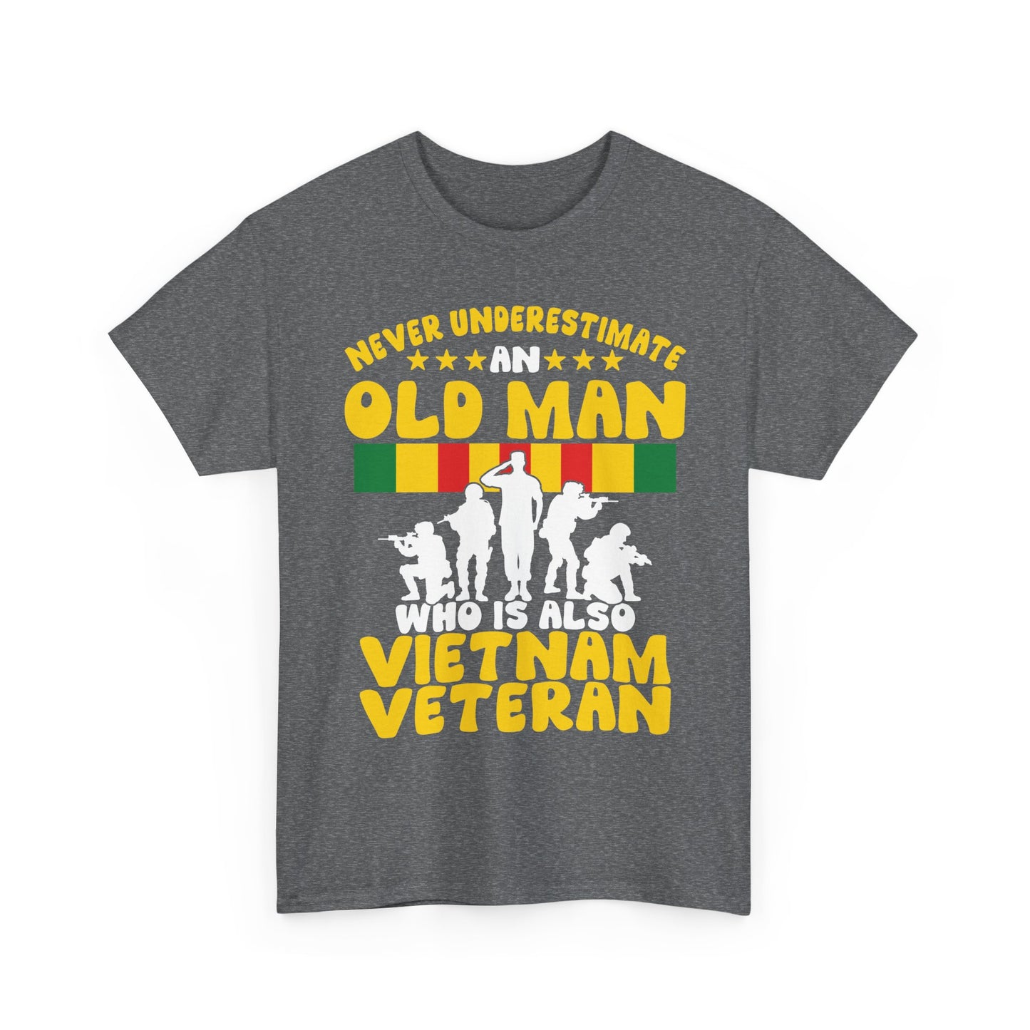 Veterans Day Shirt, Never Underestimate an Old Man Who Is Also Vietnam Veteran Shirt