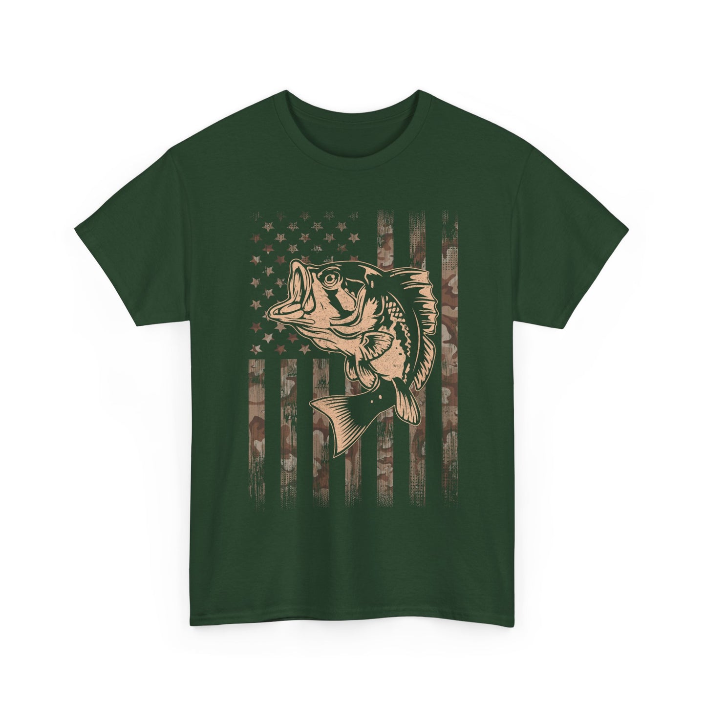 Fishing Camo American Flag Shirt, Fishing Lovers Gifts, Fisherman Fishing Season T-Shirt