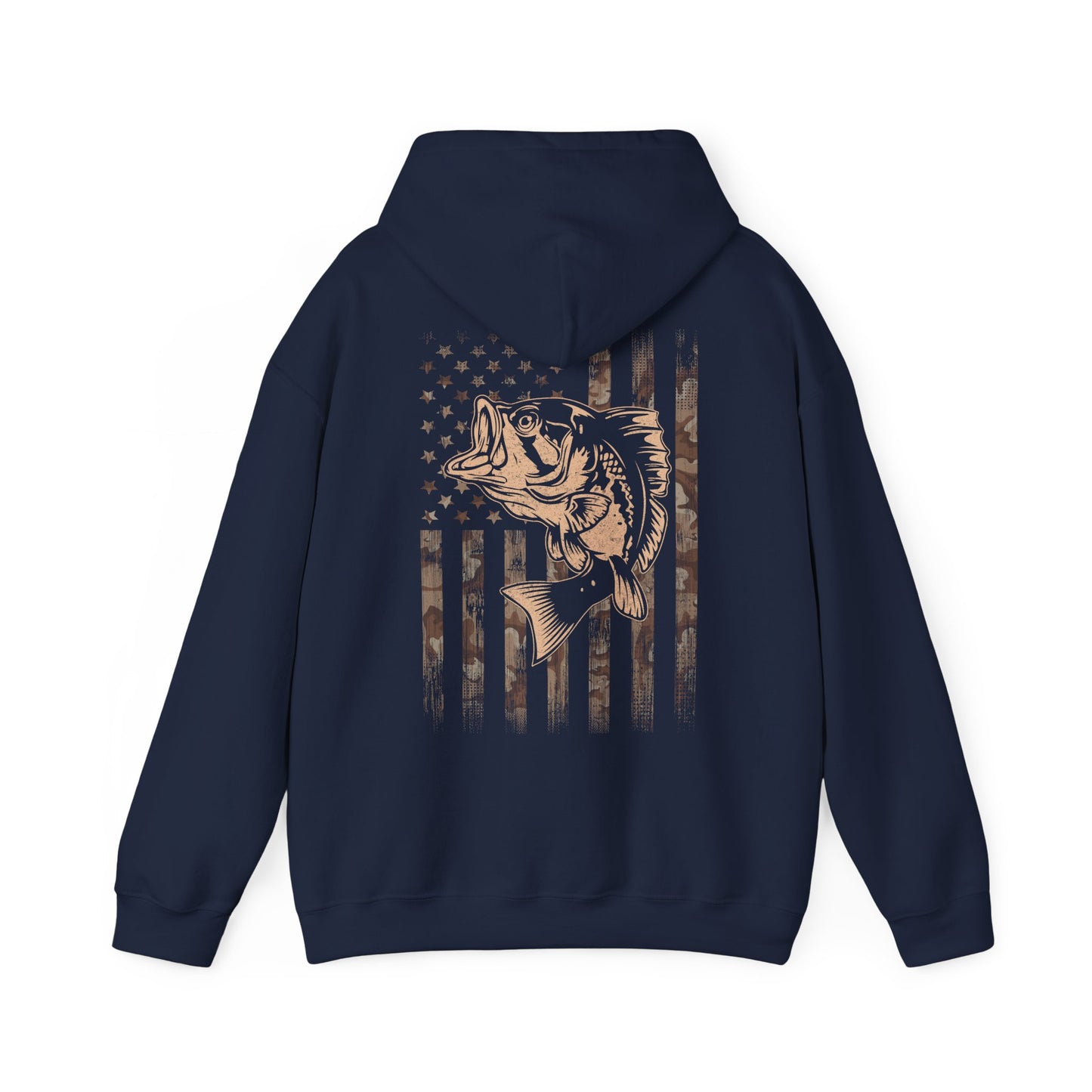 Fishing Camo American Flag Hoodie, Fishing Lovers Gifts, Fisherman Fishing Season Hoodie