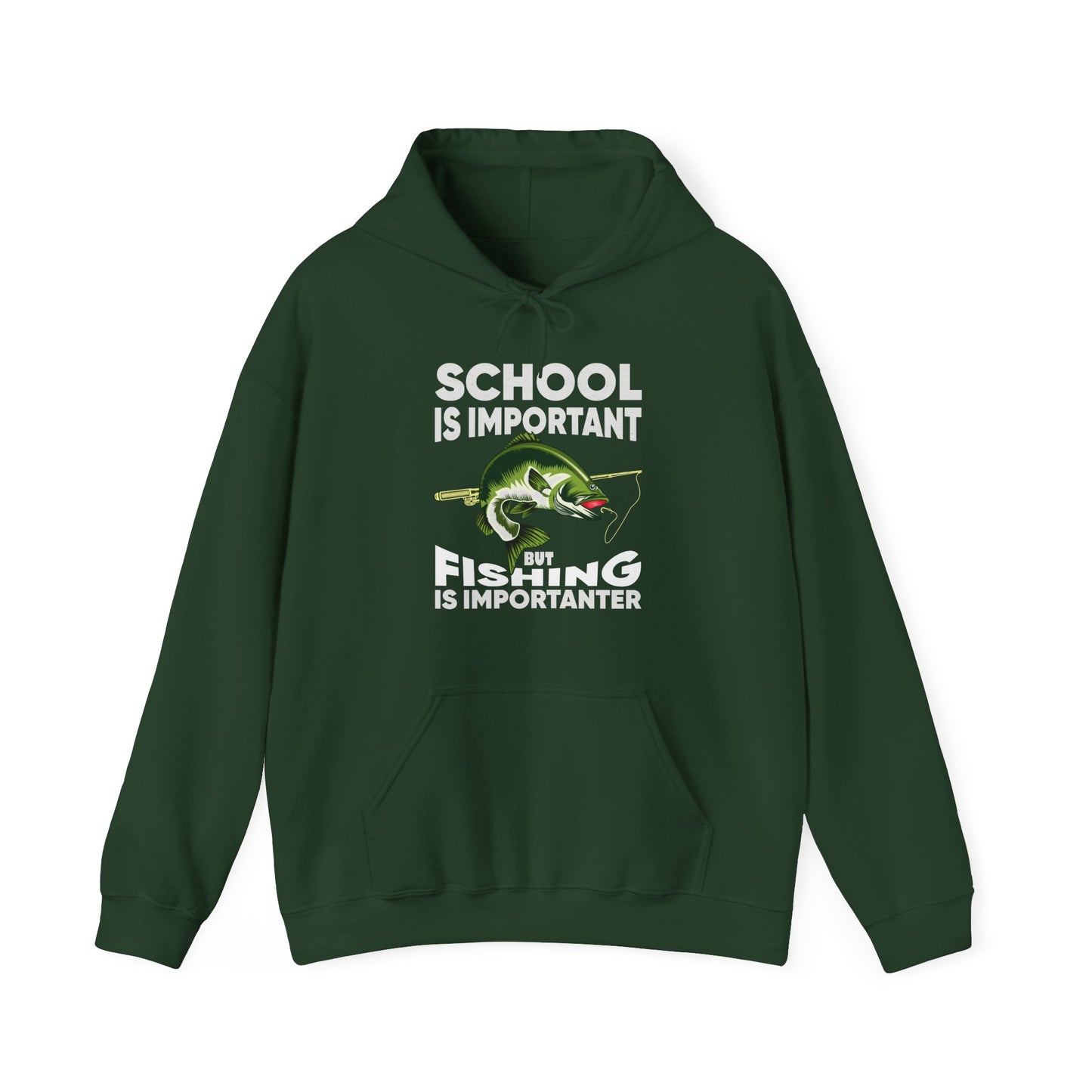 Fishing Hoodie, Fishing Lover Gift Hoodie, School Is Important But Fishing Is Importanter Hoodie