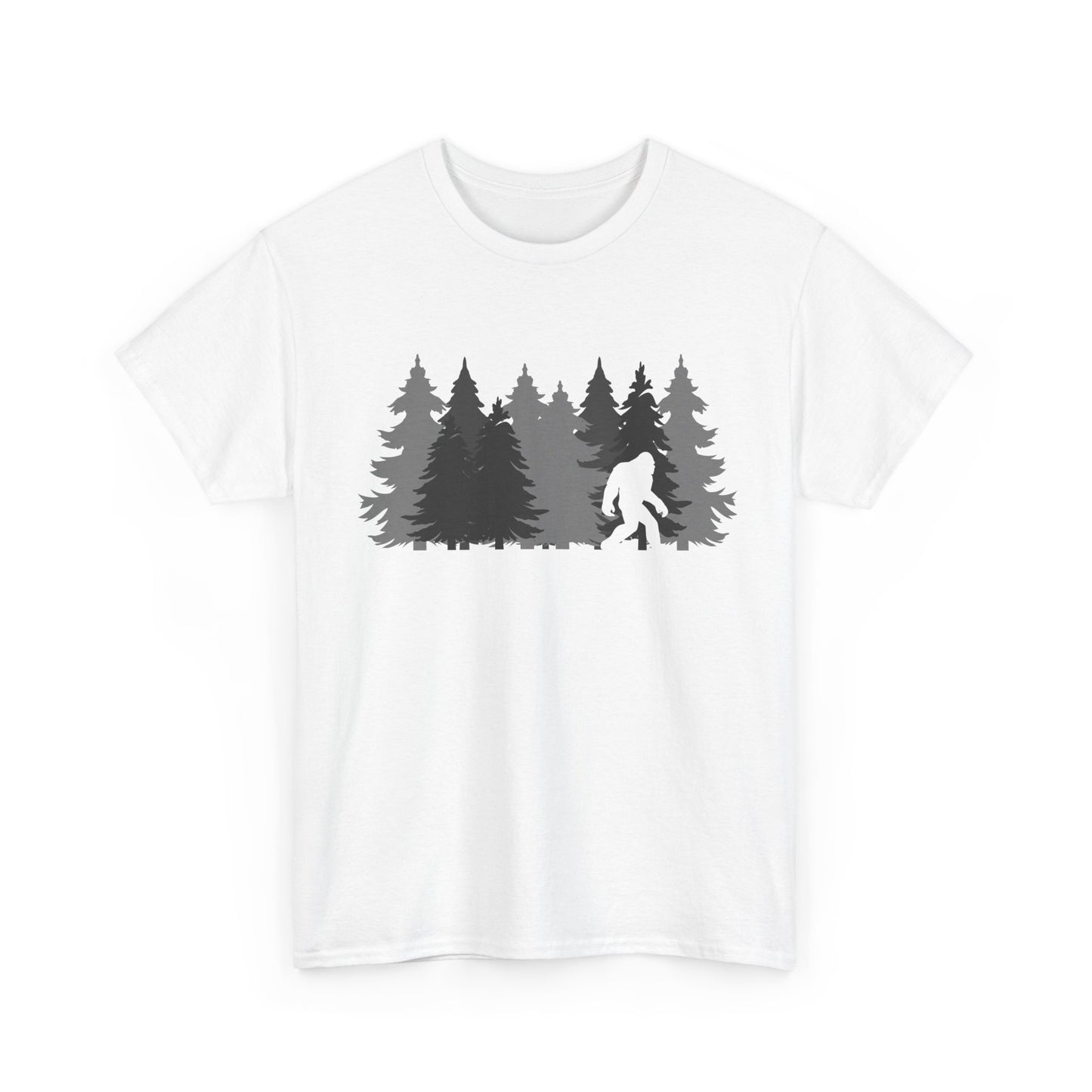 Bigfoot Shirt, Sasquatch Lovers, Bigfoot Pine Trees Women Men Gifts Shirt