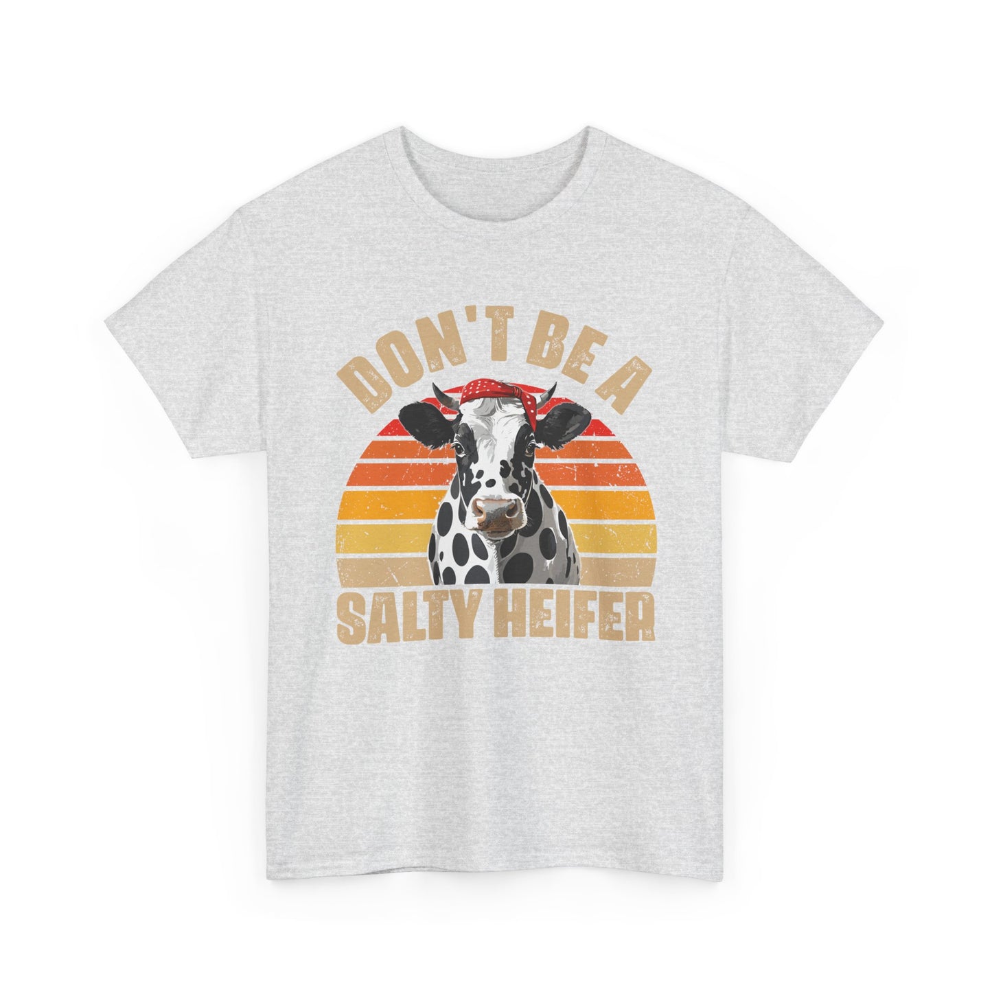 Cow Shirt, Don't Be A Salty Heifer, Cow Bandana, Farming Lovers Gifts Farmer Shirt