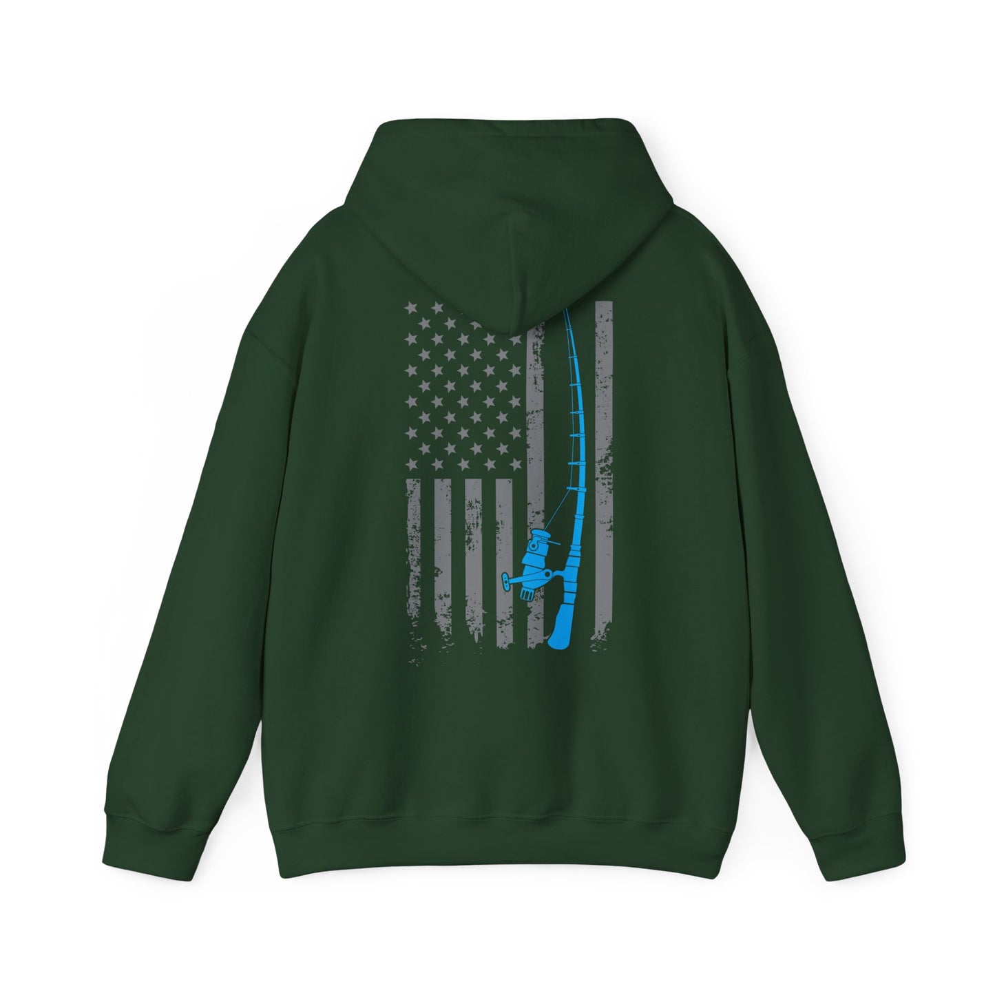 American Flag Fishing Hoodie, Fishing Rod, Fisherman Fishing Season Lovers Hoodie