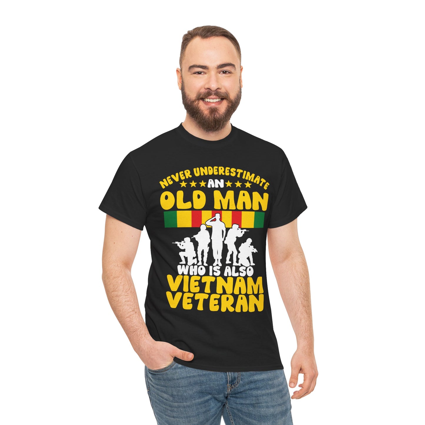 Veterans Day Shirt, Never Underestimate an Old Man Who Is Also Vietnam Veteran Shirt