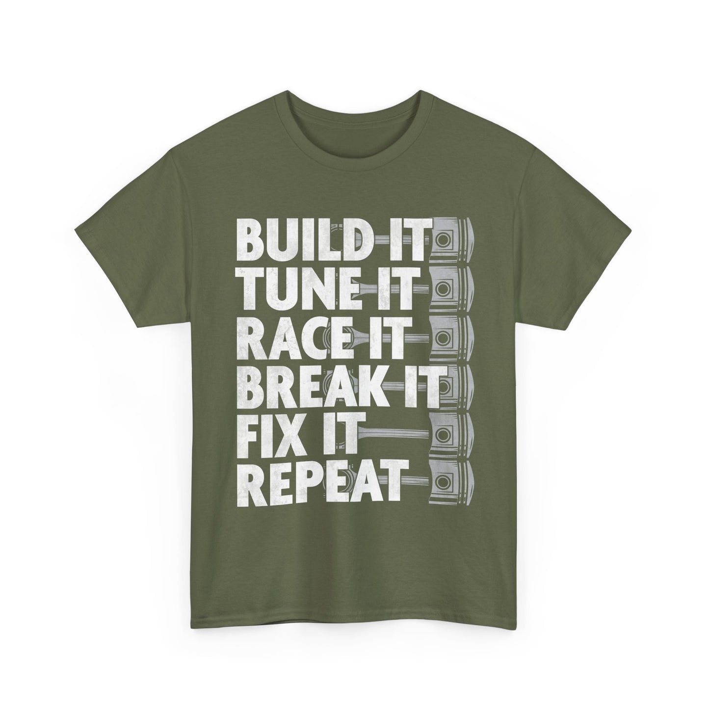 Car Shirt, Build it Tune It Race It Break It Fix It Repeat, Car Racing Lovers Gifts Shirt