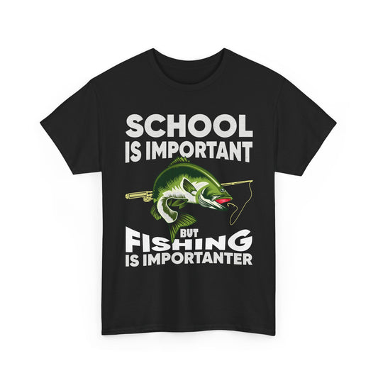Fishing Shirt, Fishing Lover Gift Shirt, School Is Important But Fishing Is Importanter T-Shirt