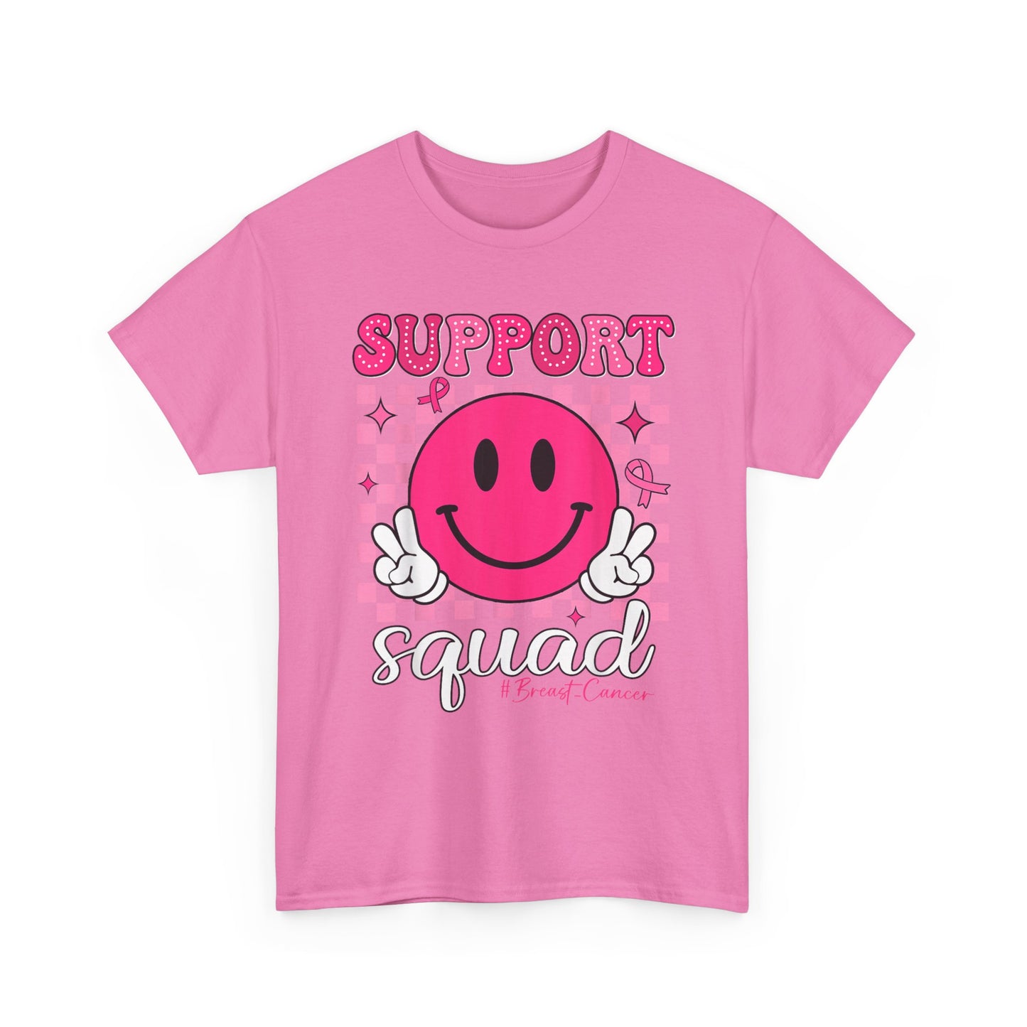 Support Squad Breast Cancer T-Shirt, Breast Cancer Awareness Pink Ribbon Warriors Gifts T-Shirt