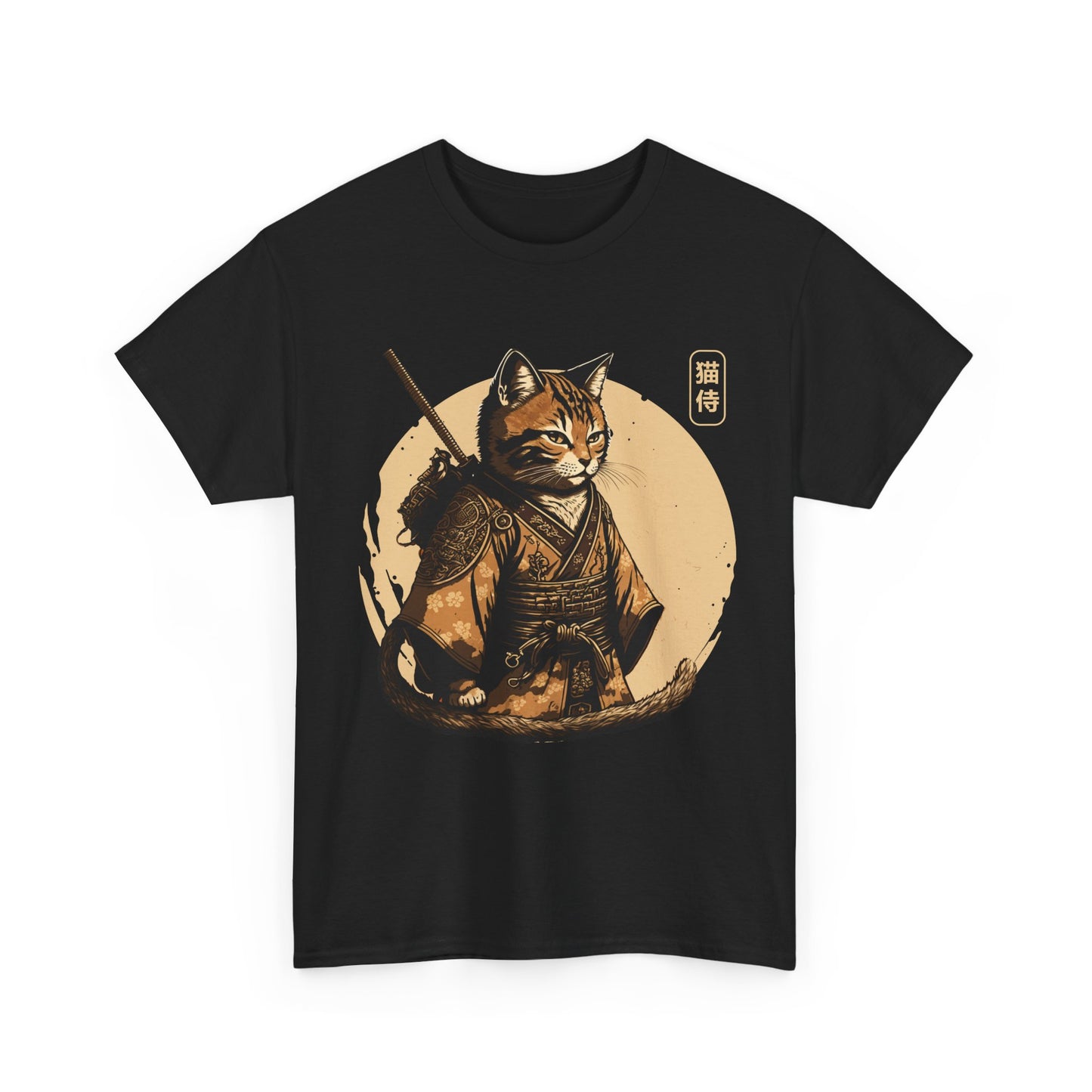 Ninja Cat Shirt, Japanese Samurai Cat, Japanese Culture Lovers Gifts Women Men T-Shirt