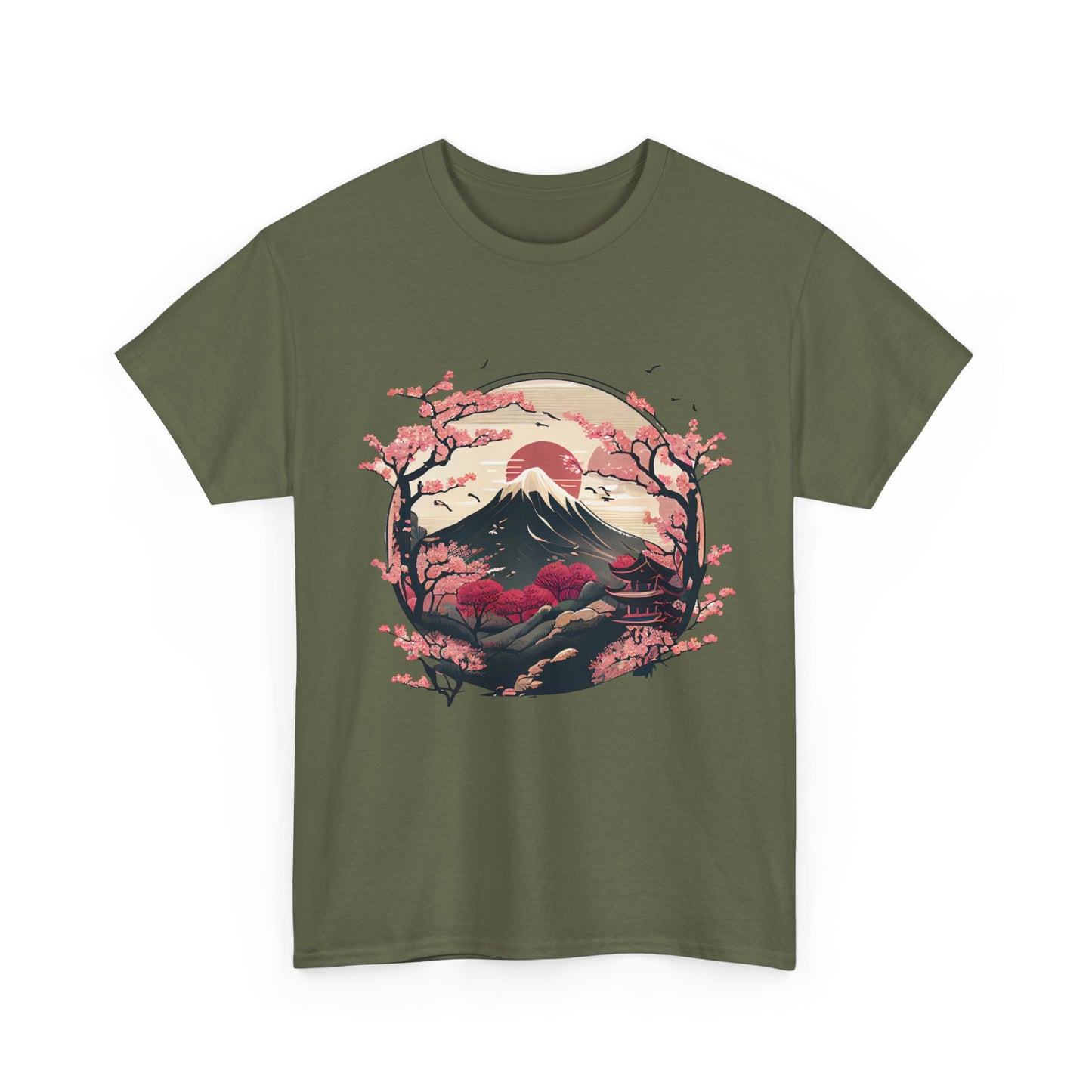 Japanese Art Shirt, Cherry Blossoms, Japanese Culture Lovers Women Men T-Shirt
