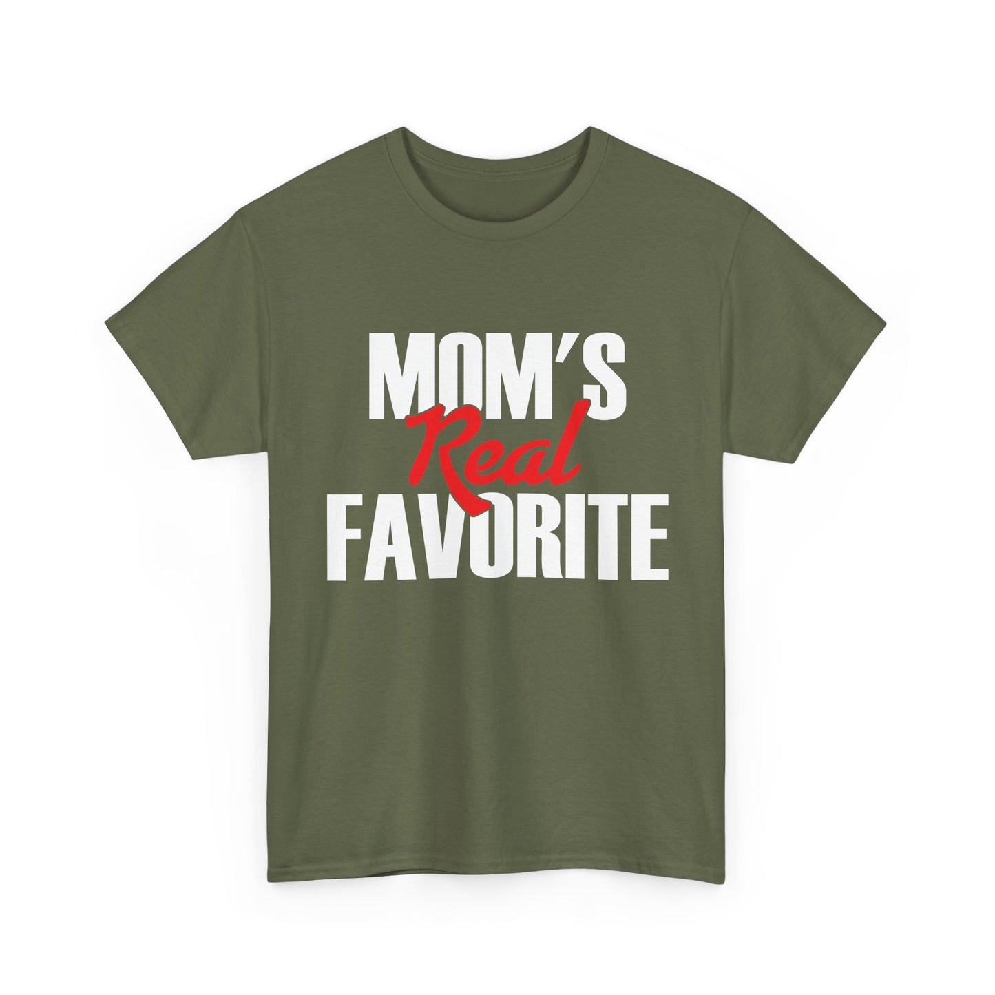 Mom's Real Favorite T-Shirt, Daughter Son Mother's Day Kids Gifts Shirt
