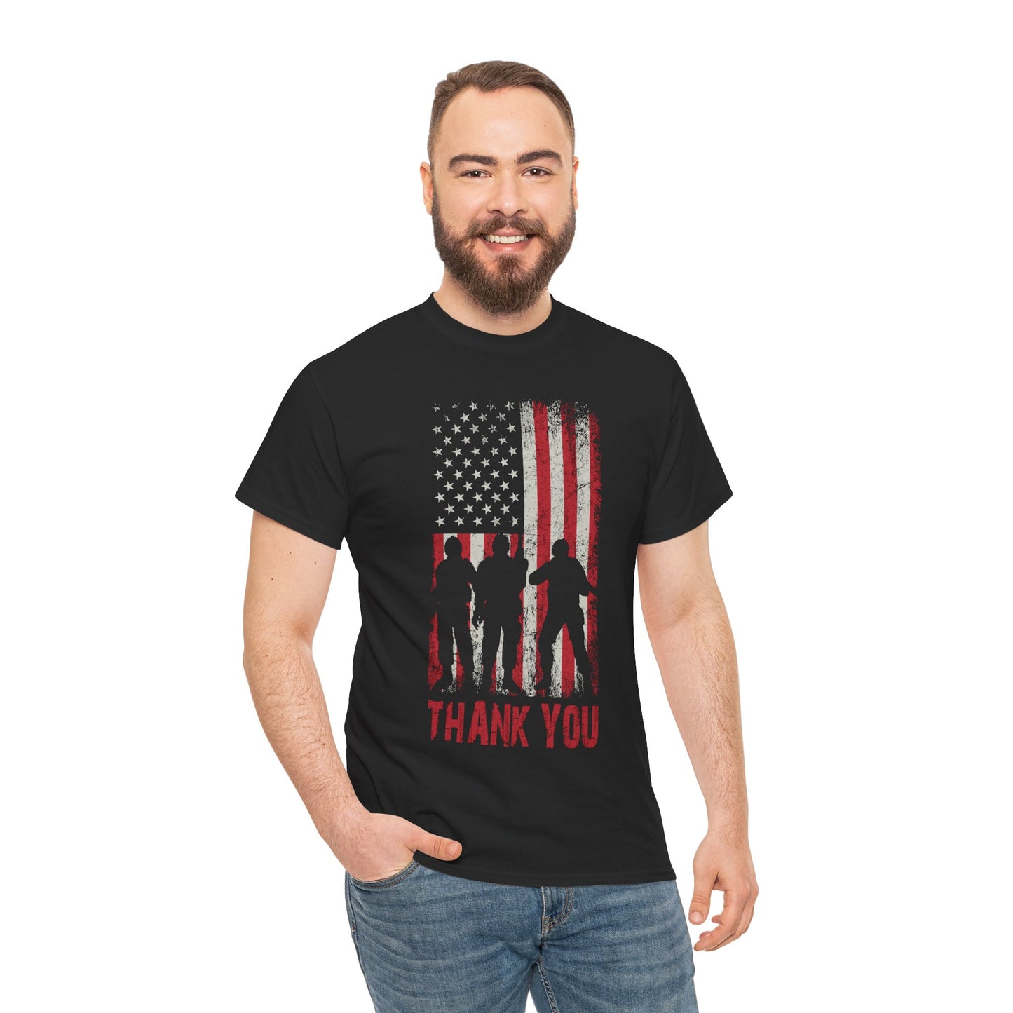 Veteran Shirt, Thank You, Veterans American Flag Patriotic T-Shirt